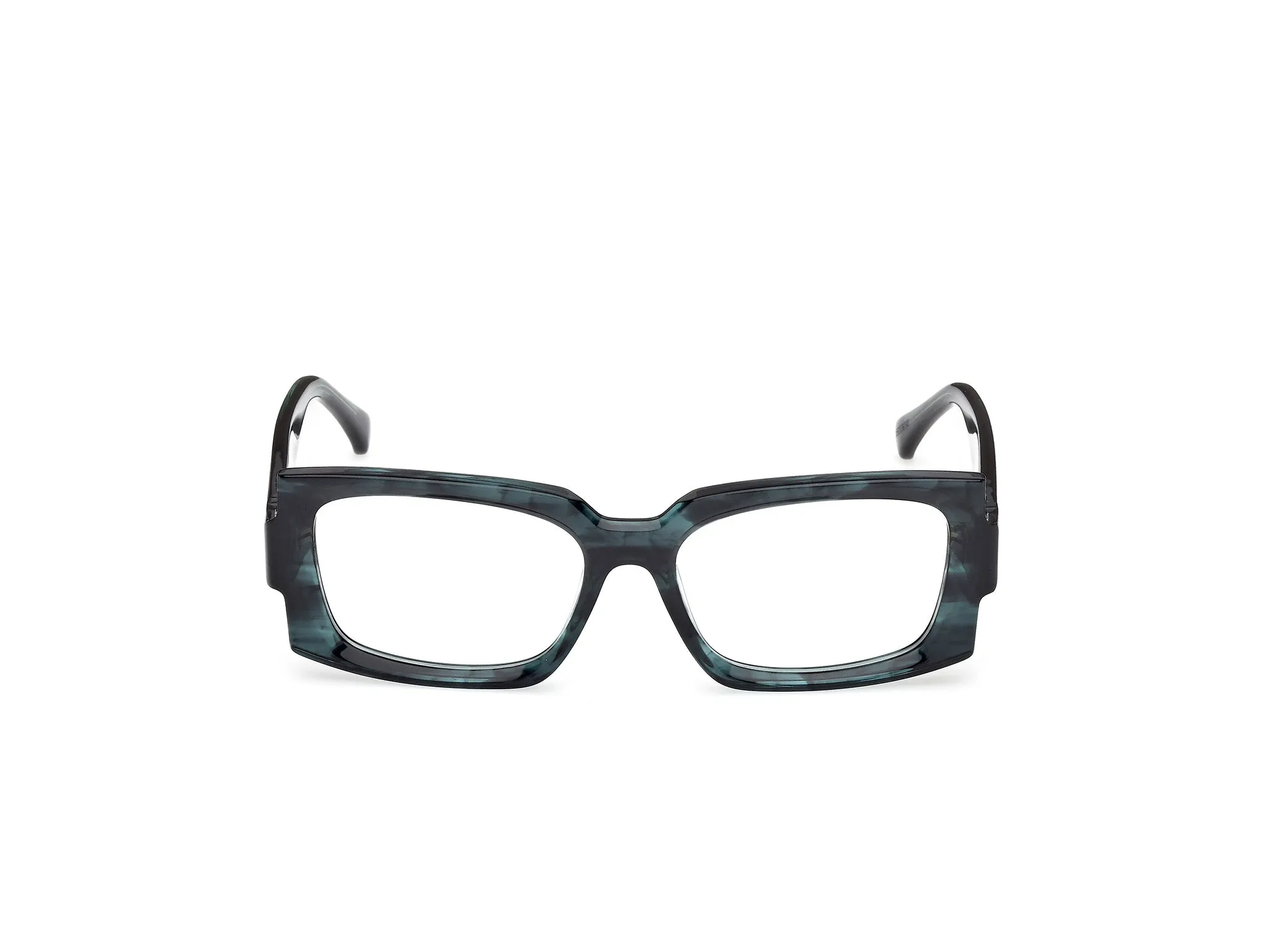 Max Mara MM5189 098 Montature da vista Acetato Verde Squadrata Normale - immagine 2