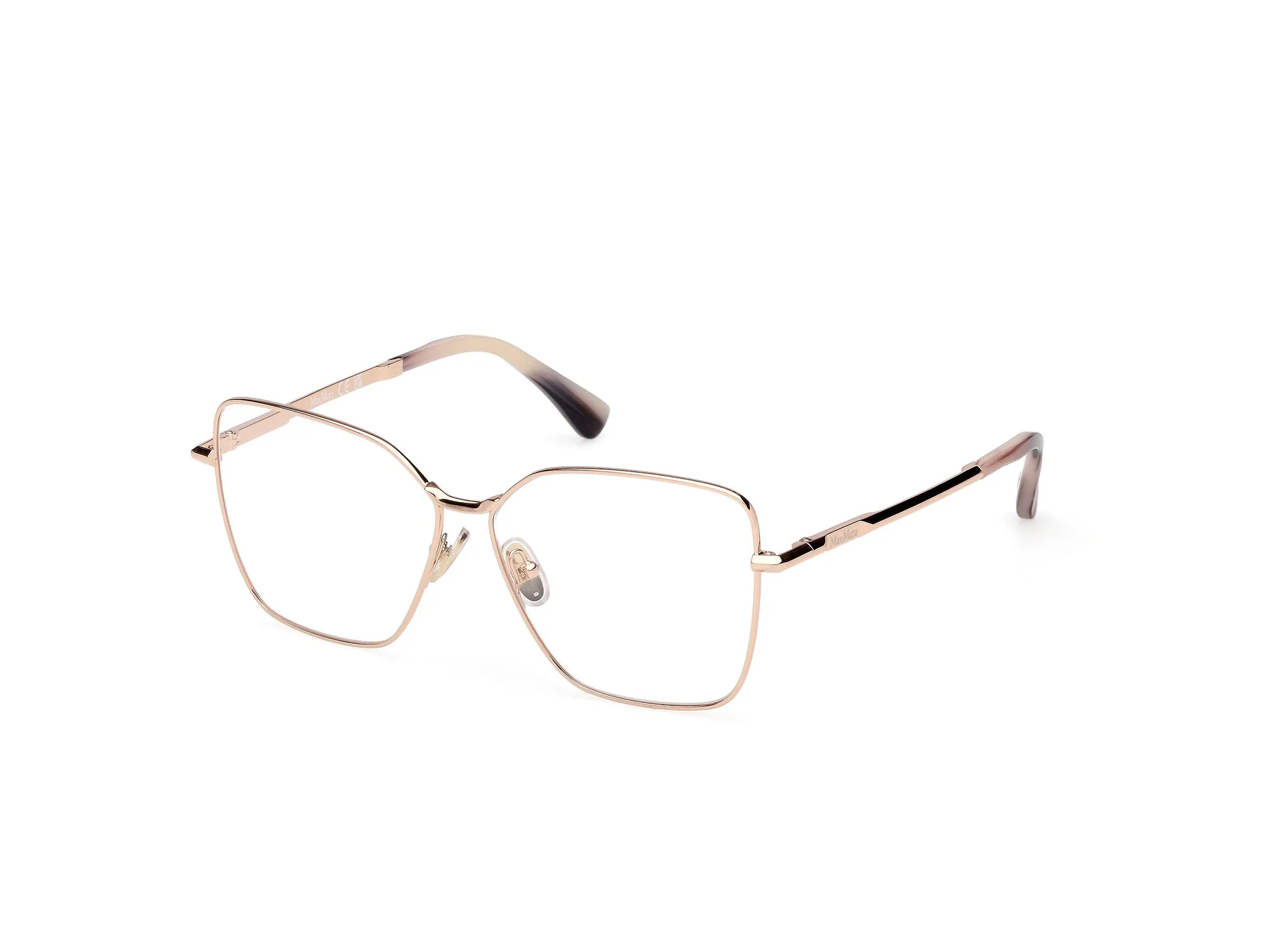 Max Mara MM5187 028 Montature da vista Metallo Oro Rotonda Normale - immagine 1
