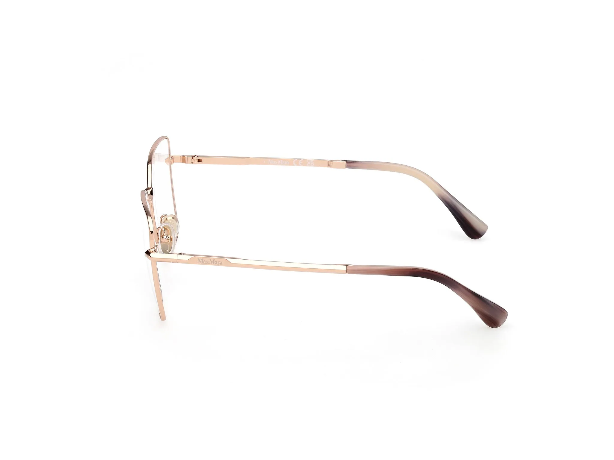 Max Mara MM5187 028 Montature da vista Metallo Oro Rotonda Normale - immagine 3