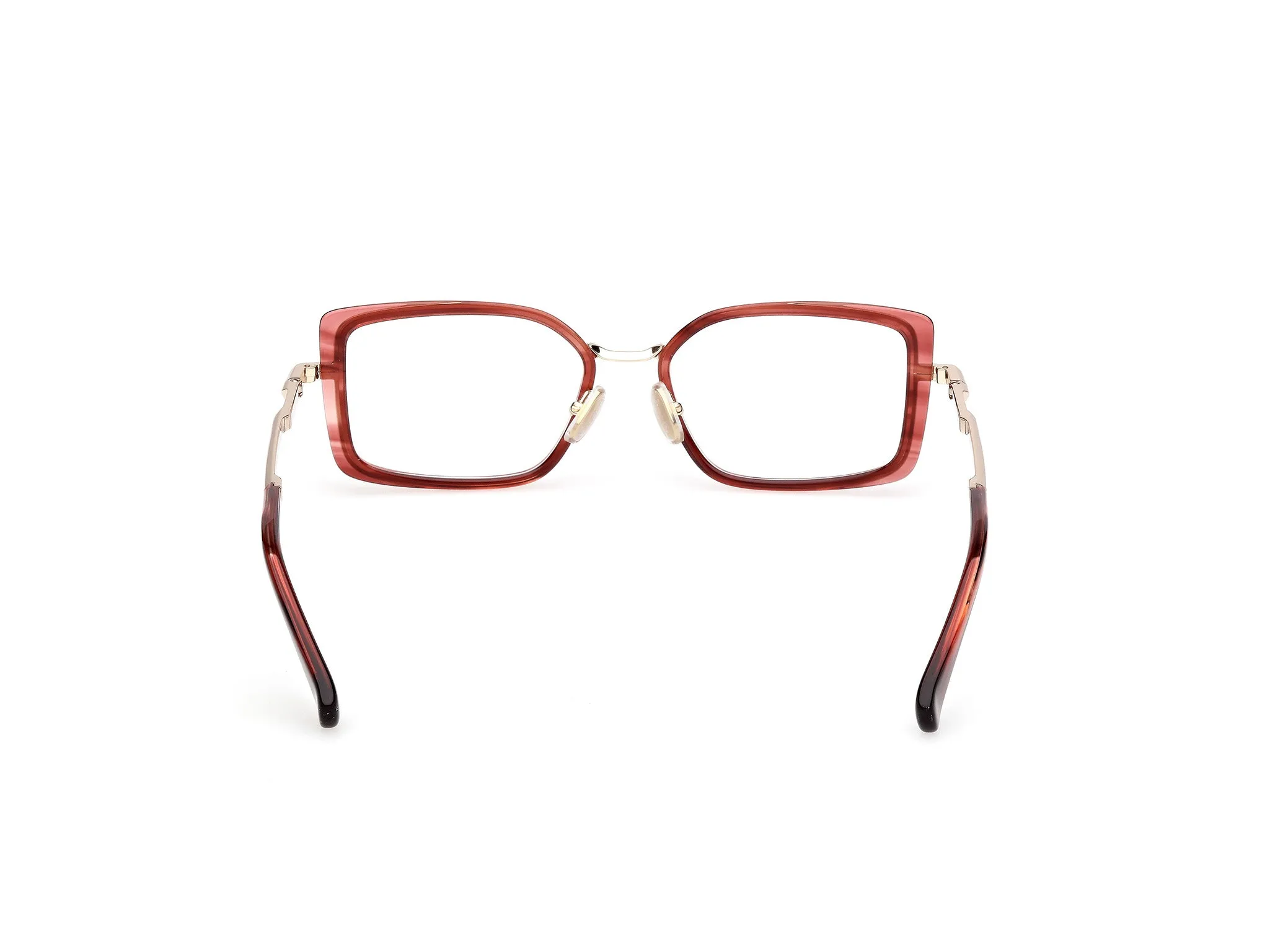 Max Mara MM5186 071 Montature da vista Acetato Bordeaux Squadrata Normale - immagine 4
