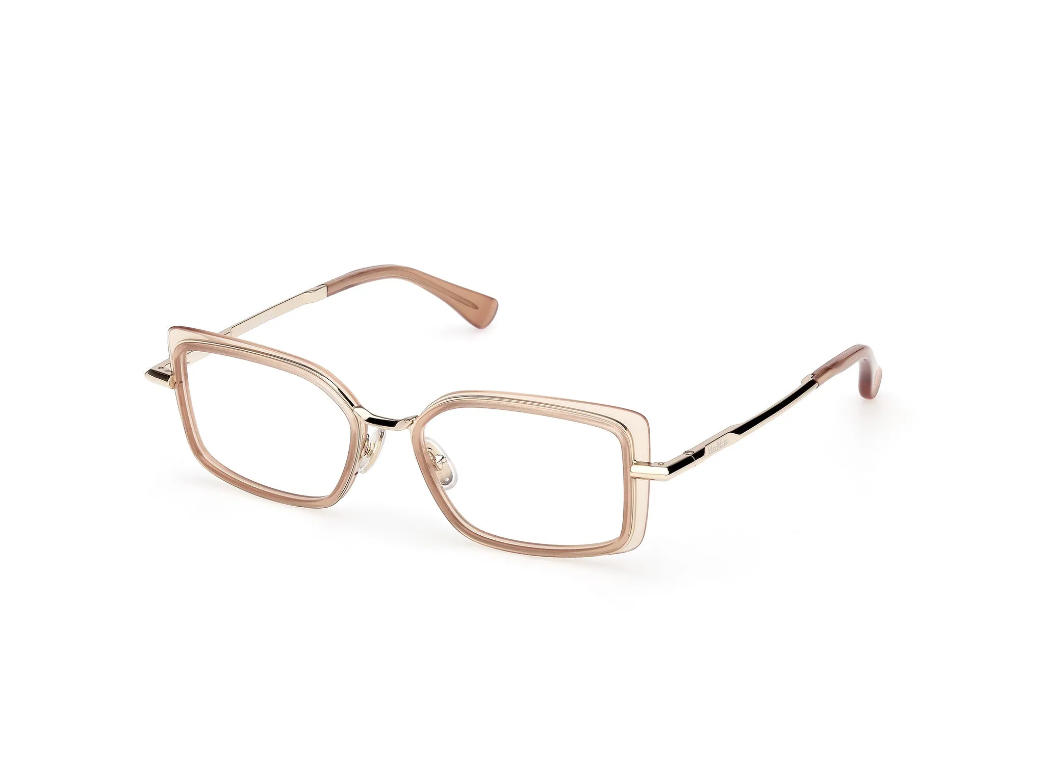 Max Mara MM5186 045 Montature da vista Acetato Marrone Squadrata Normale - immagine 1