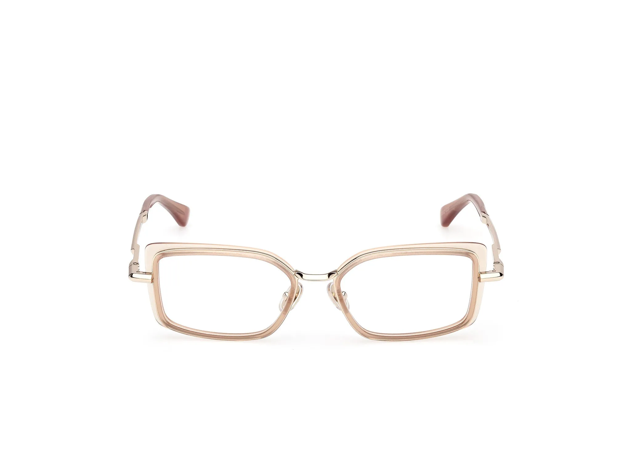 Max Mara MM5186 045 Montature da vista Acetato Marrone Squadrata Normale - immagine 2