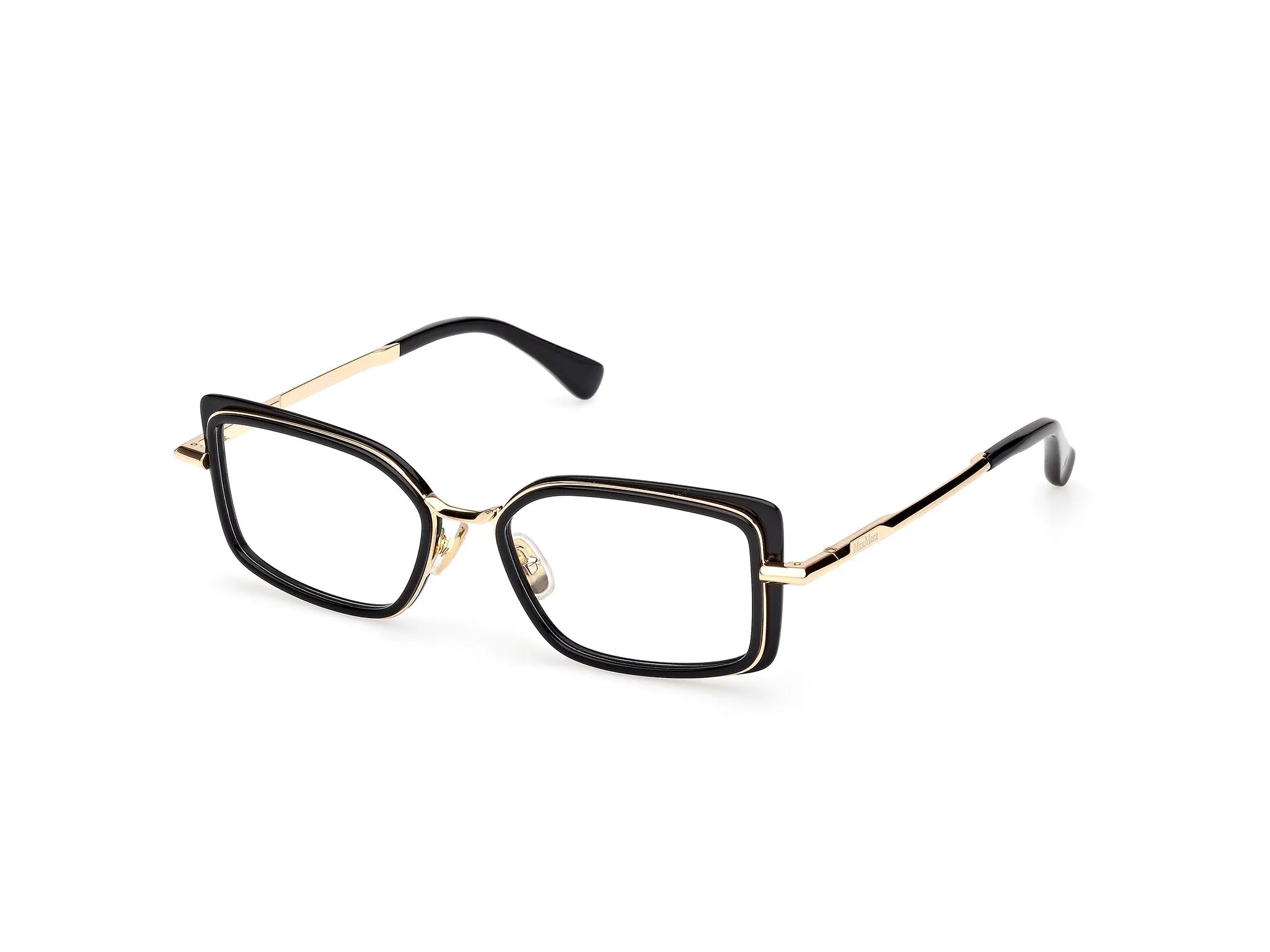 Max Mara MM5186 001 Montature da vista Acetato Nero Squadrata Normale - immagine 1