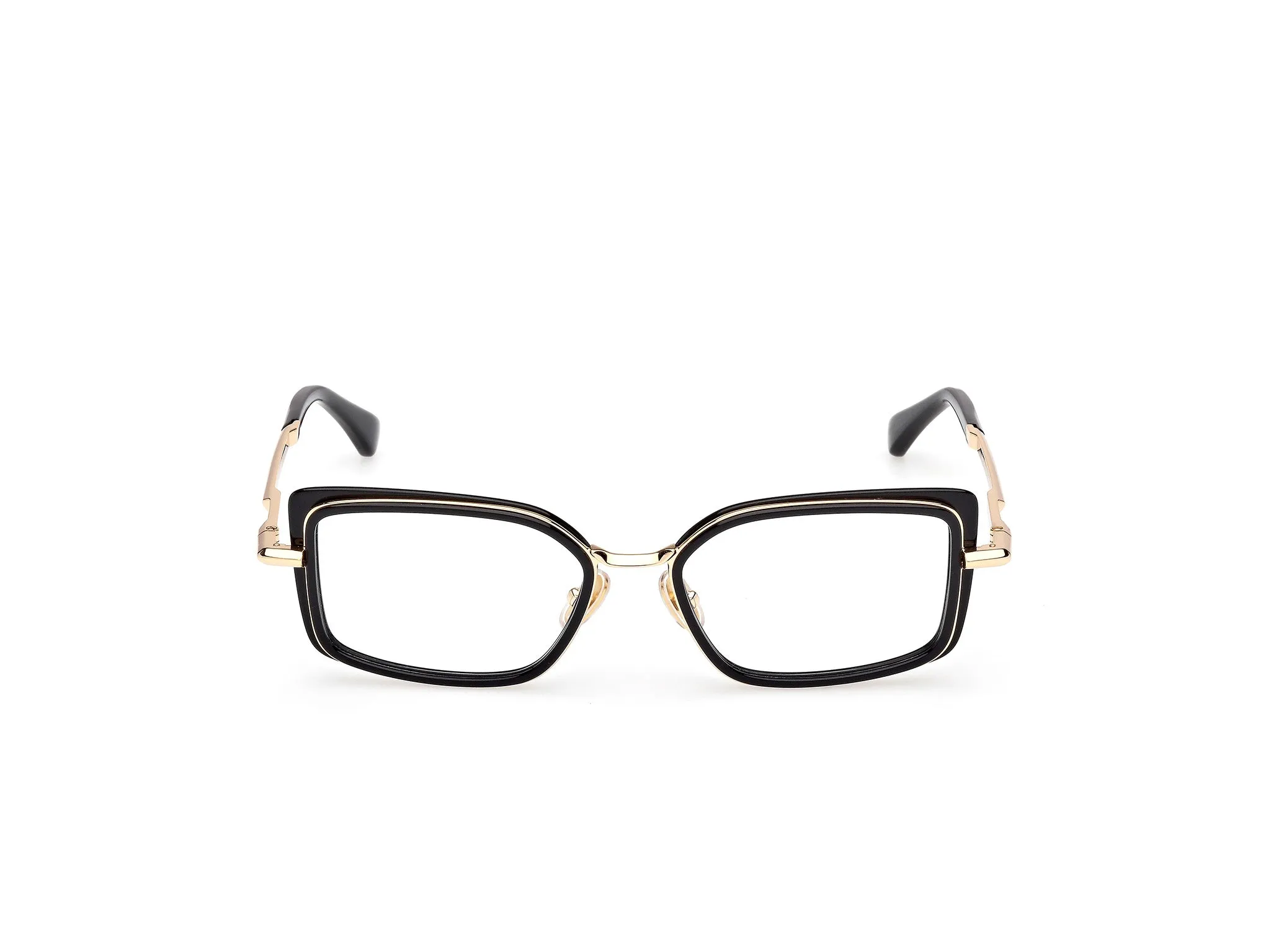 Max Mara MM5186 001 Montature da vista Acetato Nero Squadrata Normale - immagine 2