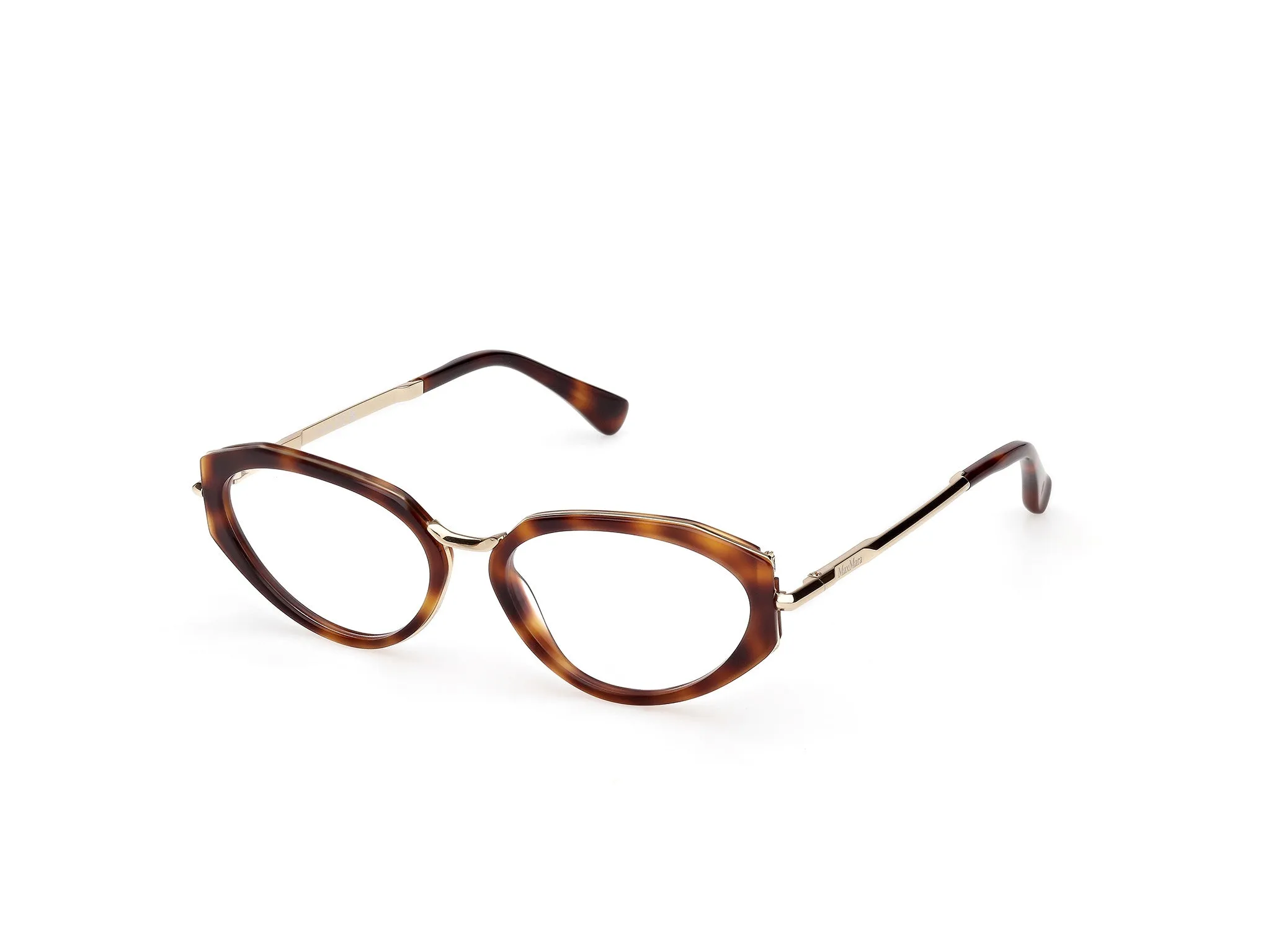 Max Mara MM5185 052 Montature da vista Acetato Havana Cat Eye Normale - immagine 1