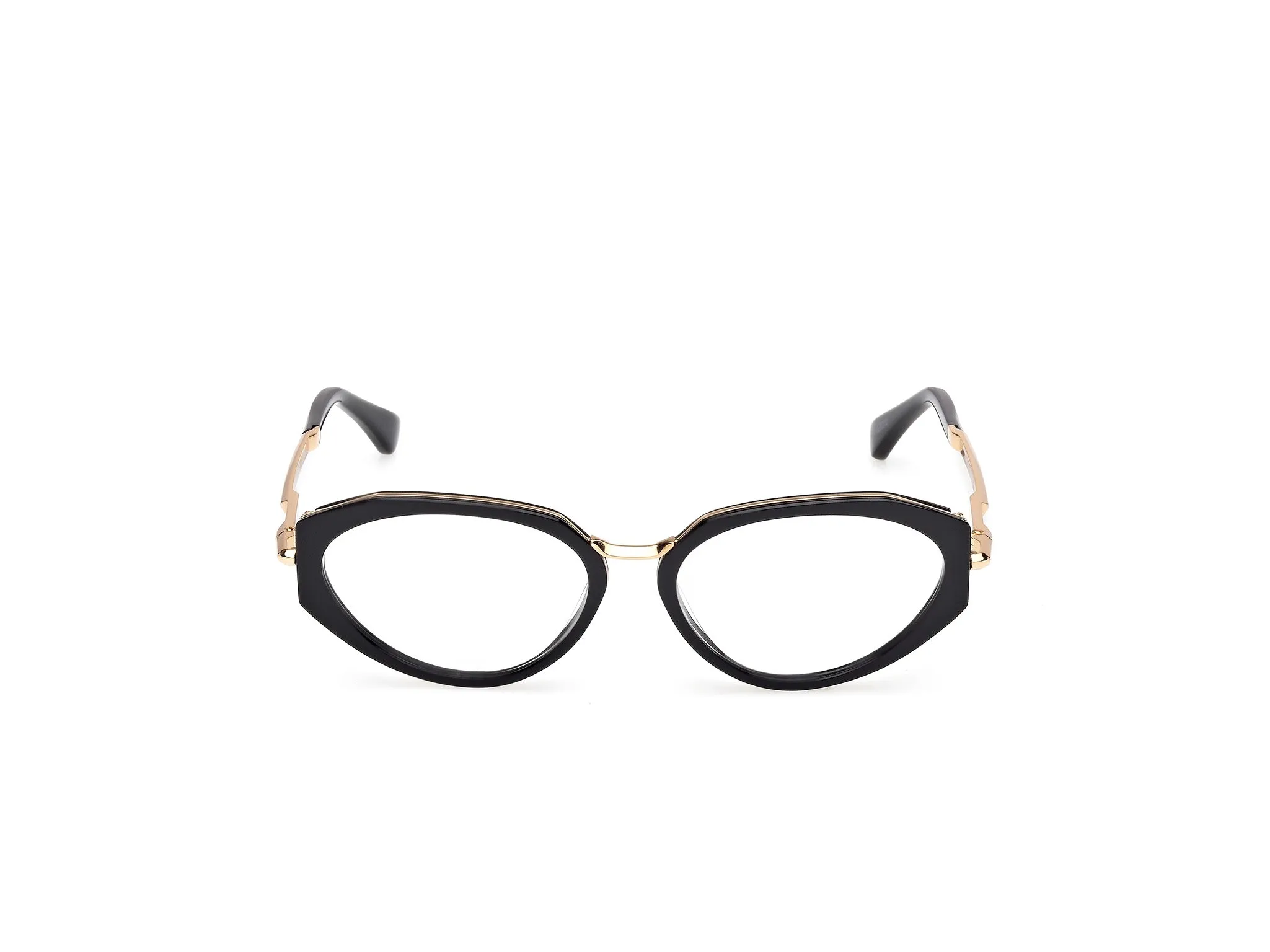 Max Mara MM5185 001 Montature da vista Acetato Nero Cat Eye Normale - immagine 2