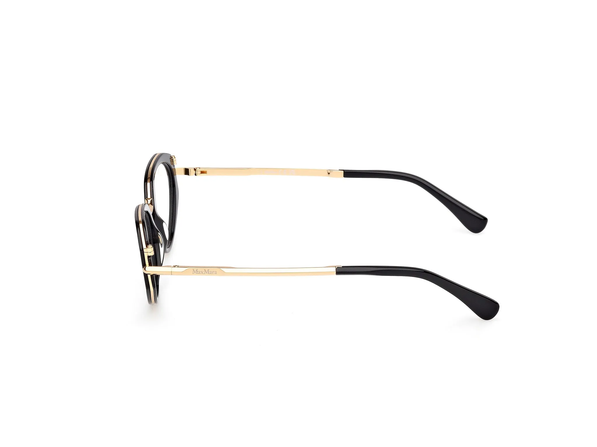 Max Mara MM5185 001 Montature da vista Acetato Nero Cat Eye Normale - immagine 3