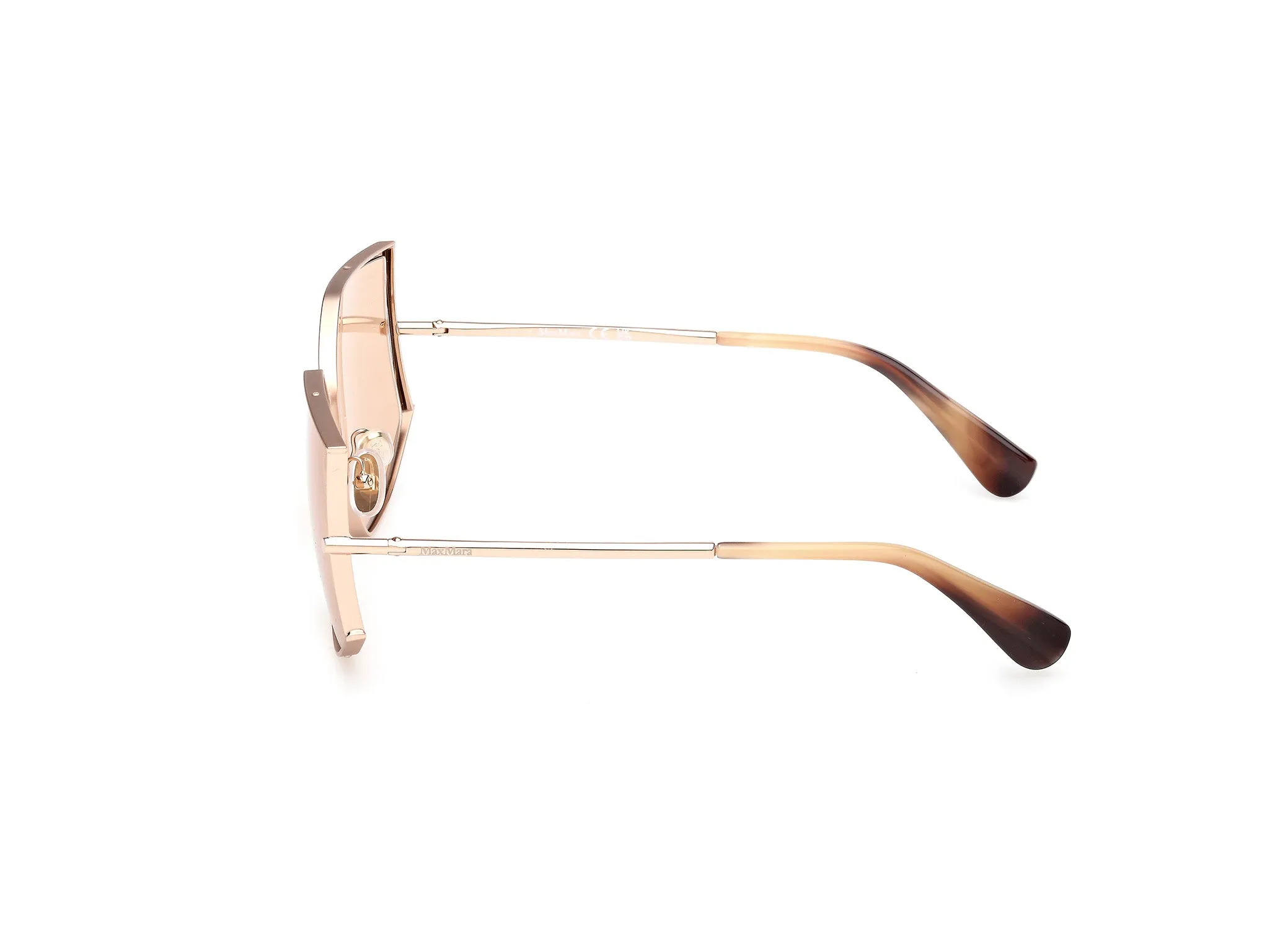 Max Mara MM0142 MENTON-4 28E Occhiali da sole Metallo Oro Marrone Cat Eye Fotocromatiche - immagine 3