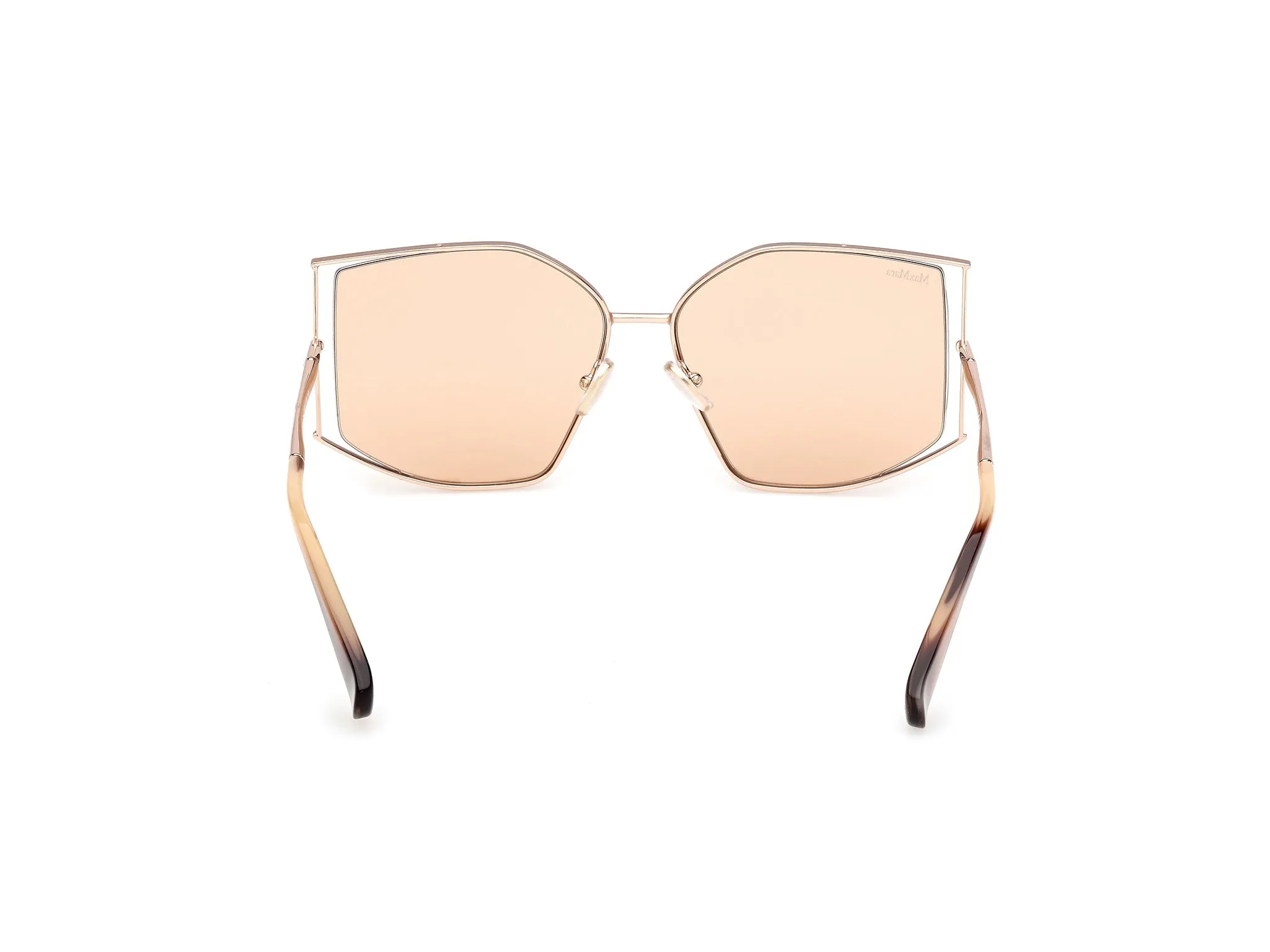 Max Mara MM0142 MENTON-4 28E Occhiali da sole Metallo Oro Marrone Cat Eye Fotocromatiche - immagine 4