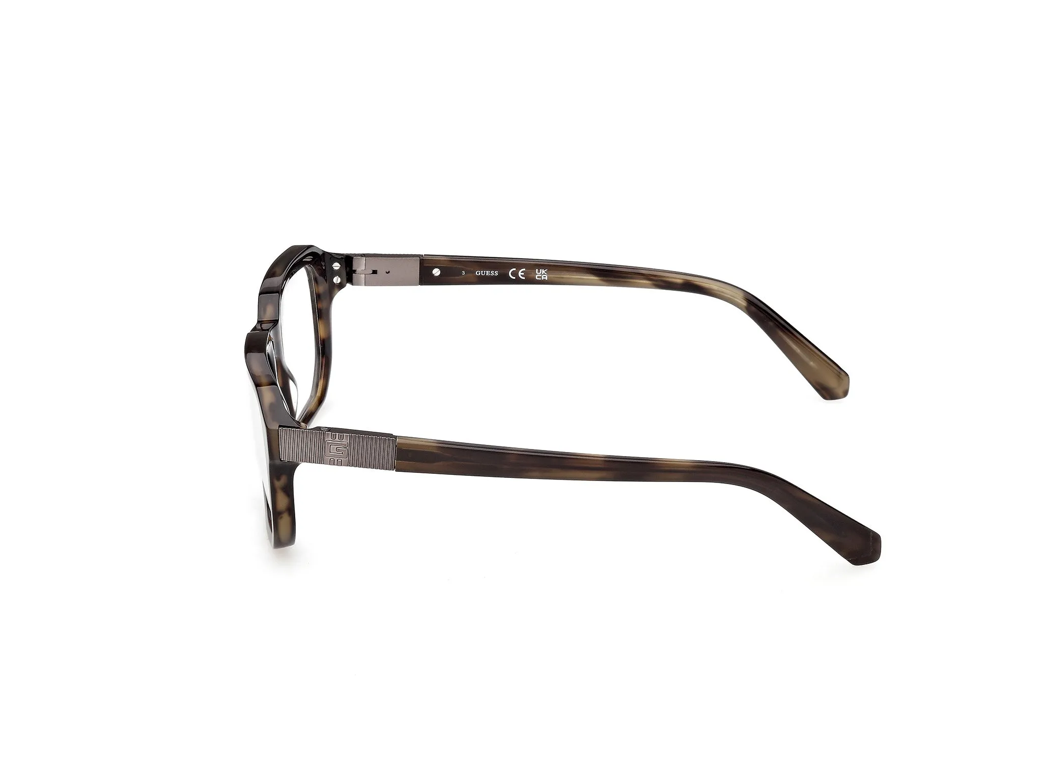 Guess GU50332 098 Montature da vista Acetato Verde Squadrata Normale - immagine 3