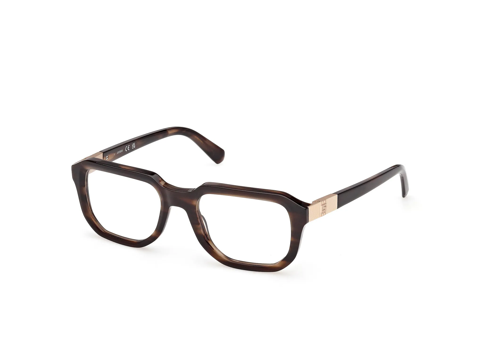 Guess GU50332 050 Montature da vista Acetato Marrone Squadrata Normale - immagine 1