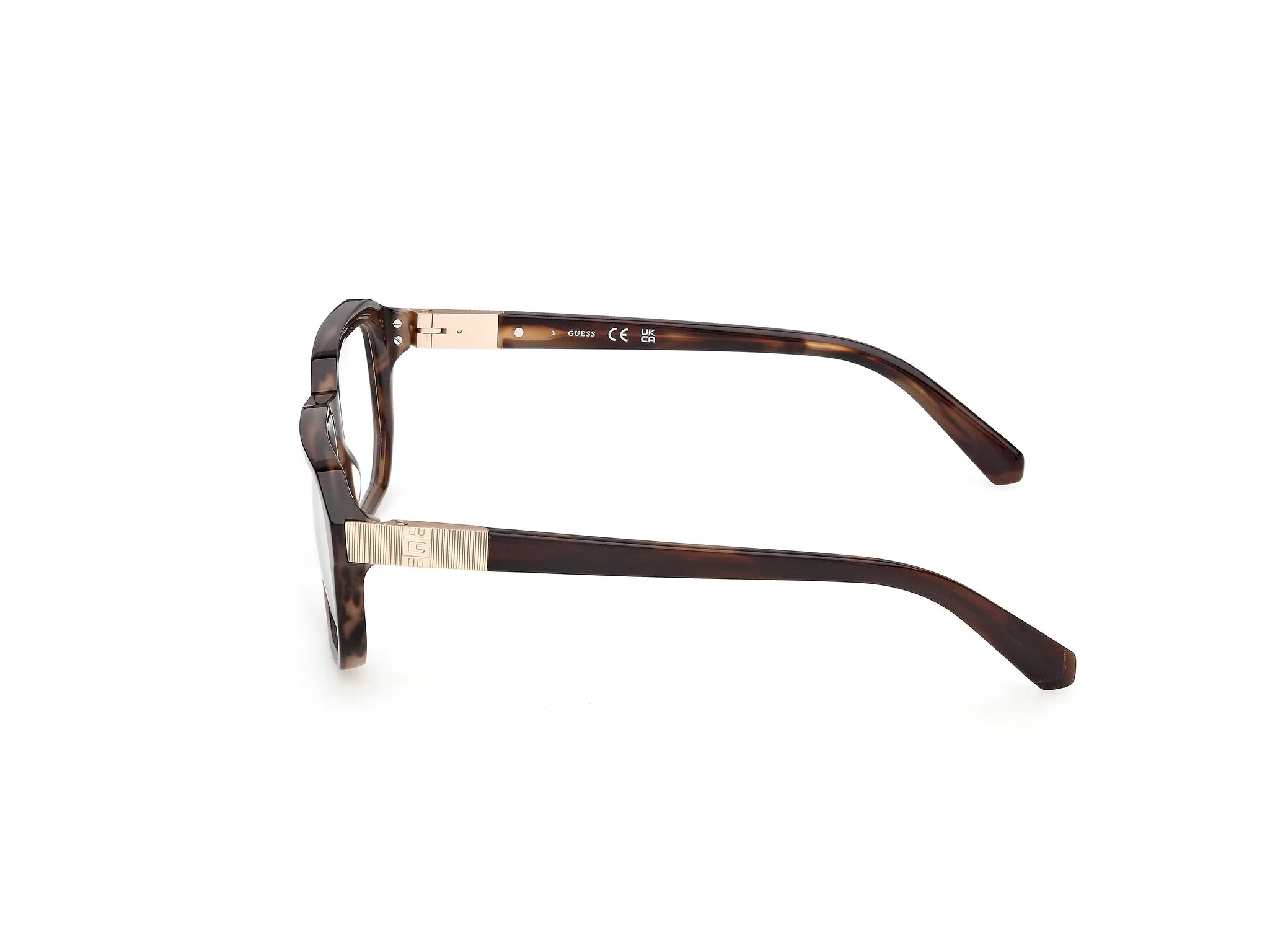 Guess GU50332 050 Montature da vista Acetato Marrone Squadrata Normale - immagine 3
