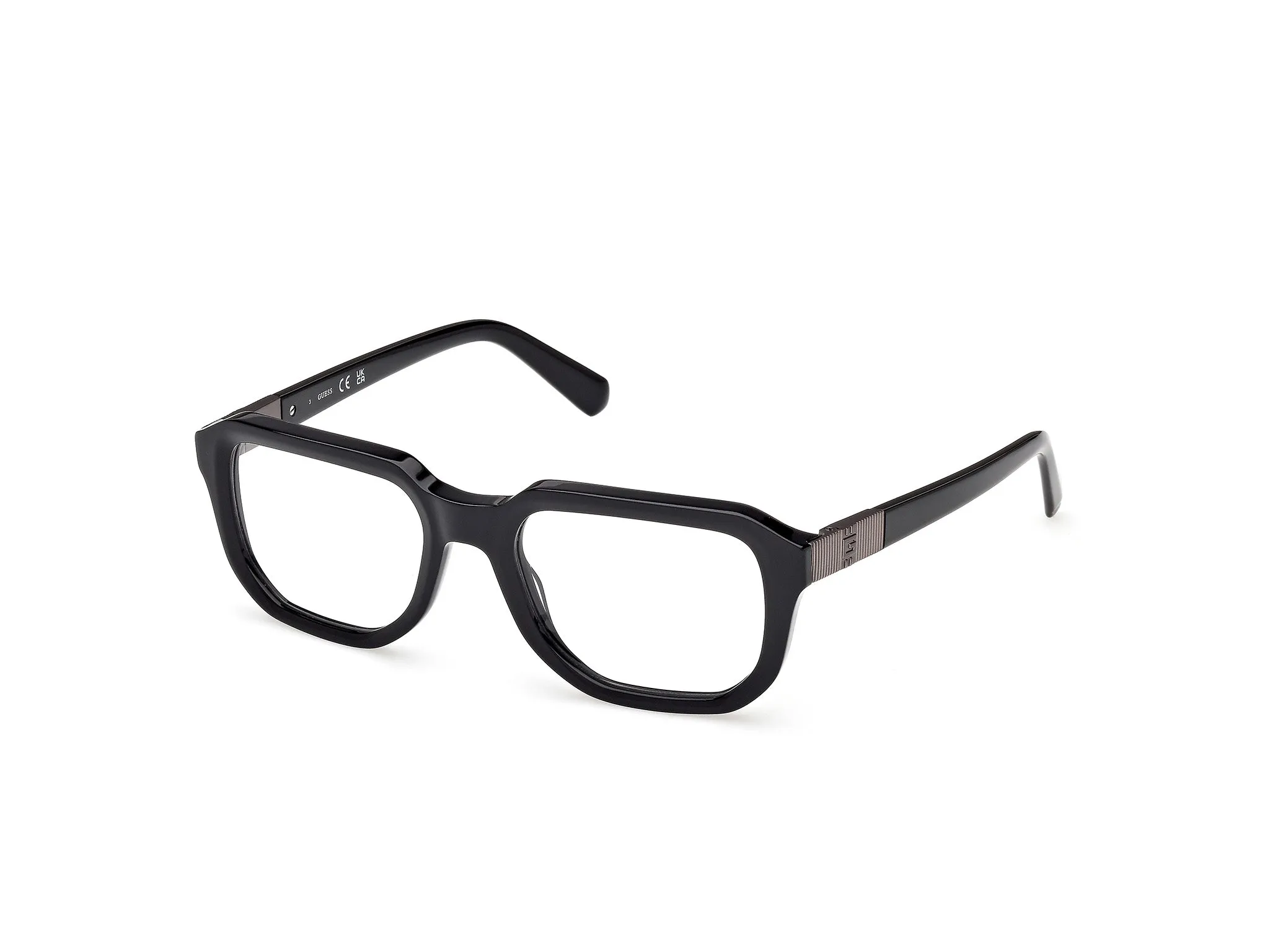 Guess GU50332 001 Montature da vista Acetato Nero Squadrata Normale - immagine 1