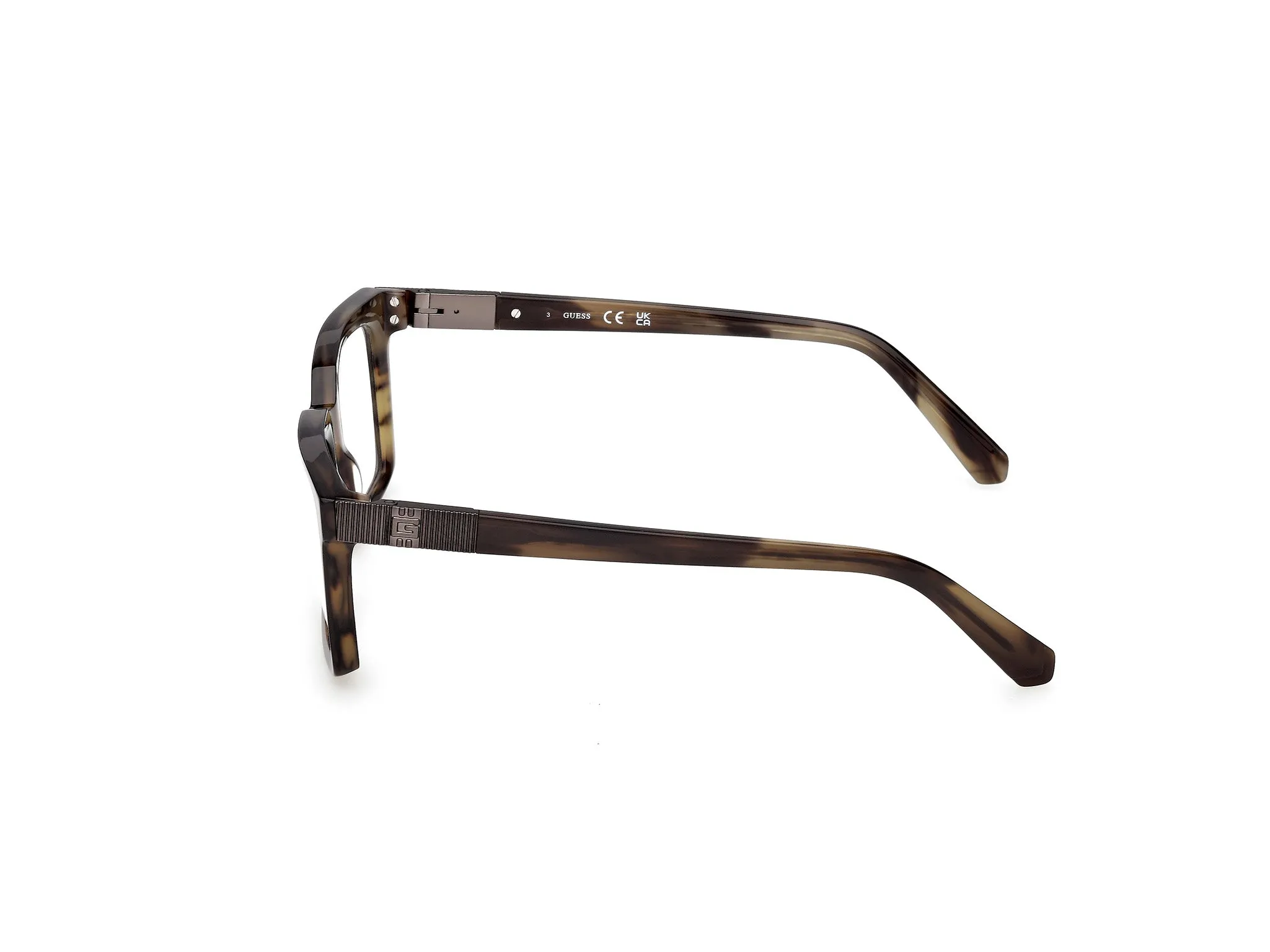 Guess GU50331 098 Montature da vista Acetato Verde Squadrata Normale - immagine 3