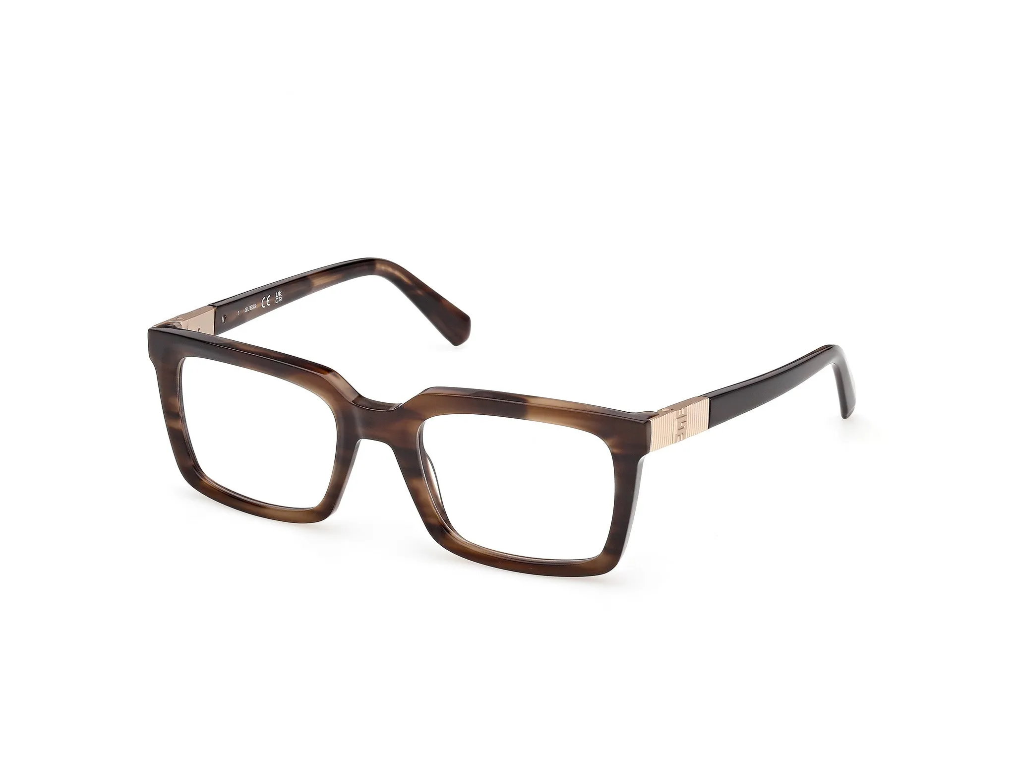 Guess GU50331 050 Montature da vista Acetato Marrone Squadrata Normale - immagine 1