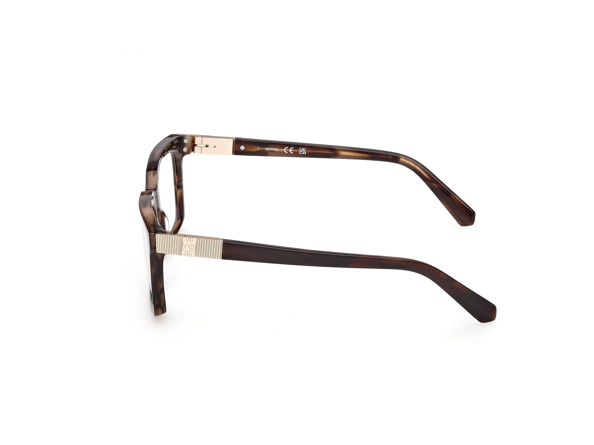 Guess GU50331 050 Montature da vista Acetato Marrone Squadrata Normale - immagine 3