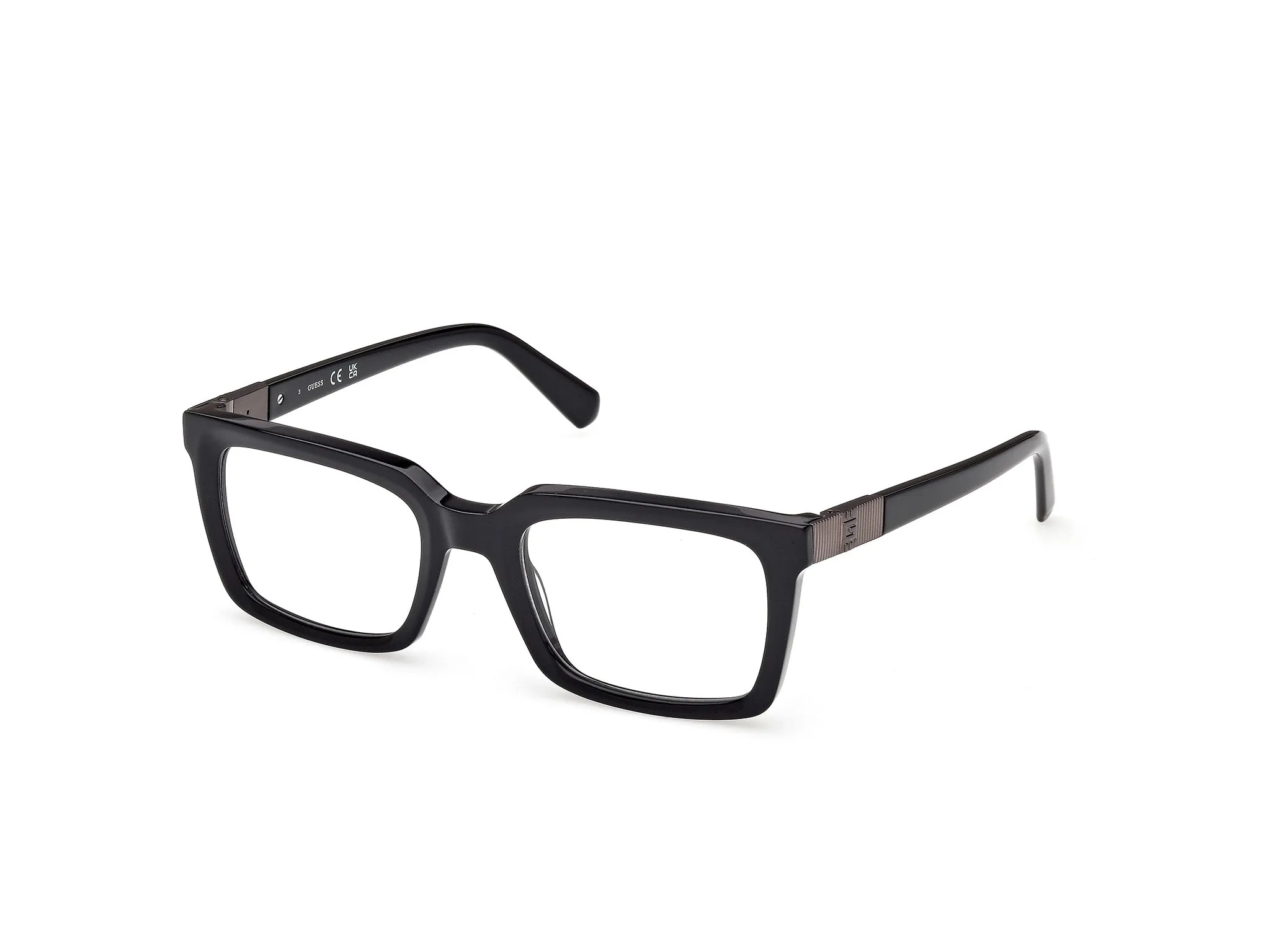 Guess GU50331 001 Montature da vista Acetato Nero Squadrata Normale - immagine 1