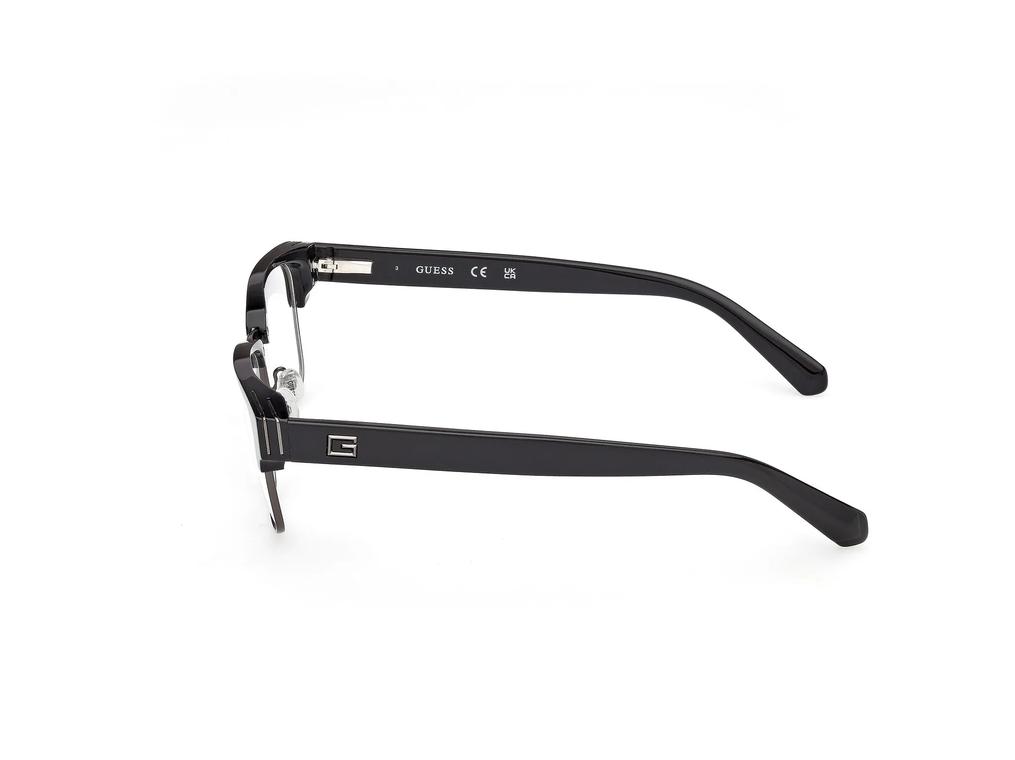 Guess GU50330 001 Montature da vista Acetato Nero Squadrata Normale - immagine 3