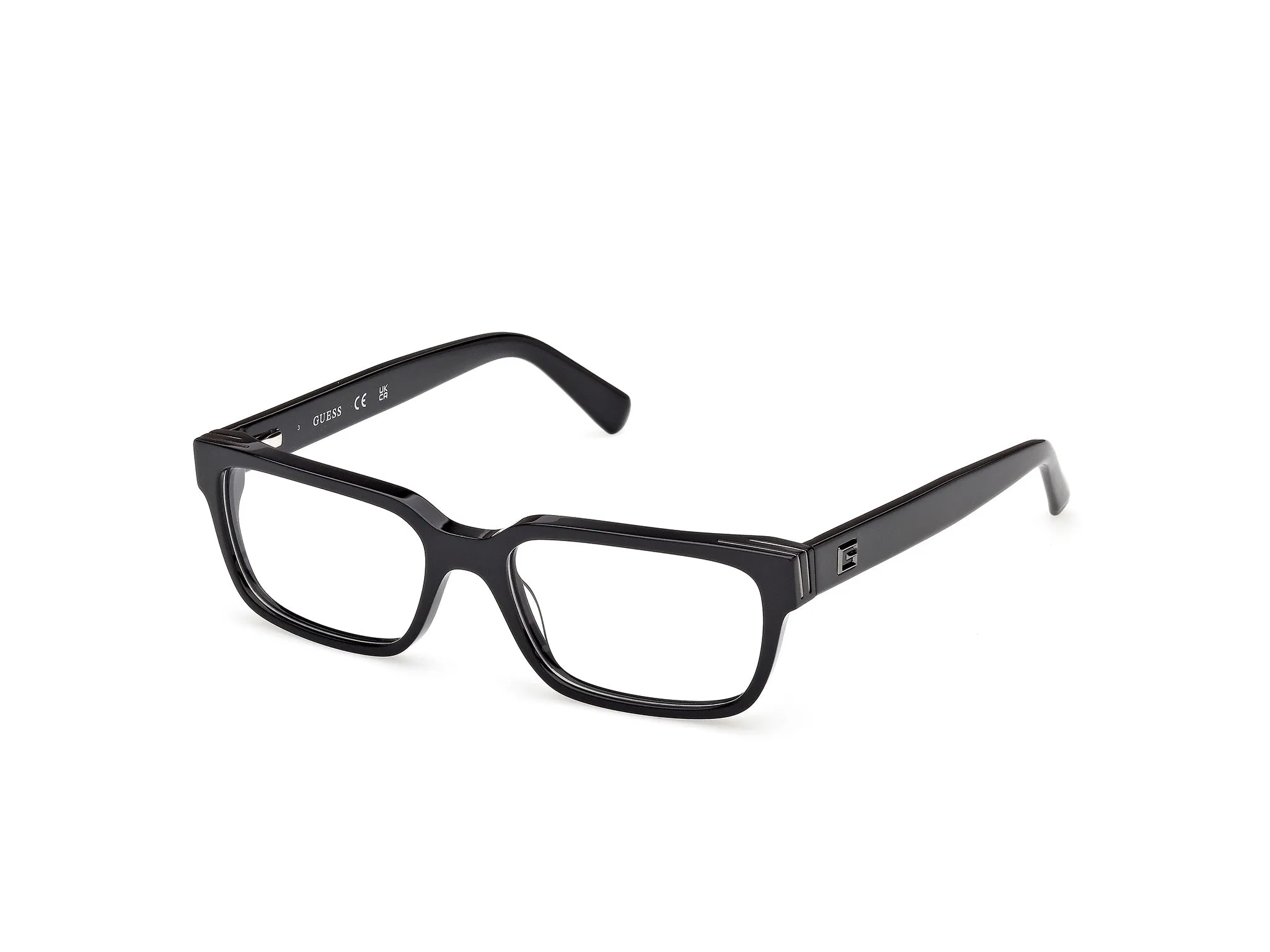 Guess GU50329 001 Montature da vista Acetato Nero Squadrata Normale - immagine 1