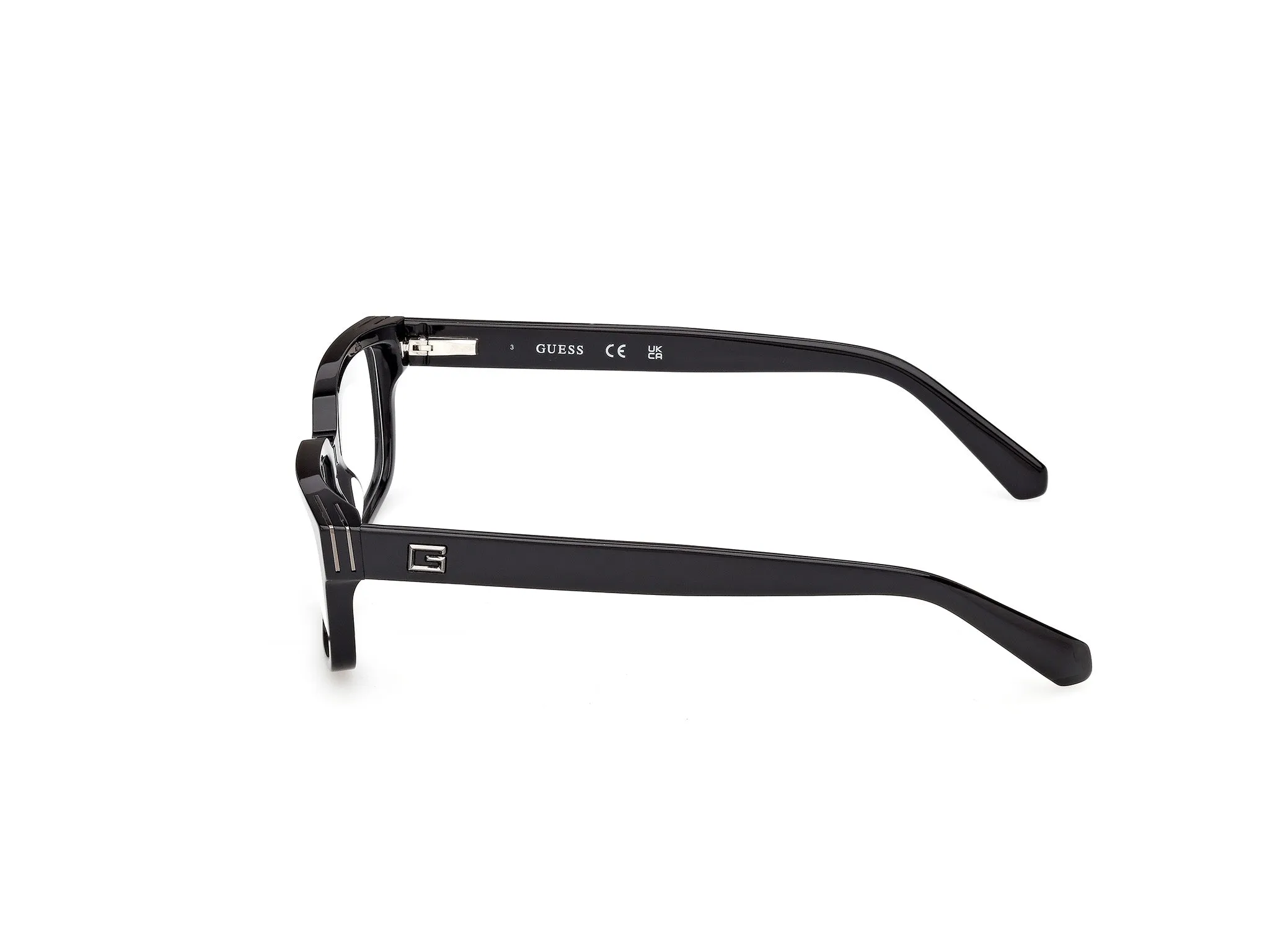 Guess GU50329 001 Montature da vista Acetato Nero Squadrata Normale - immagine 3