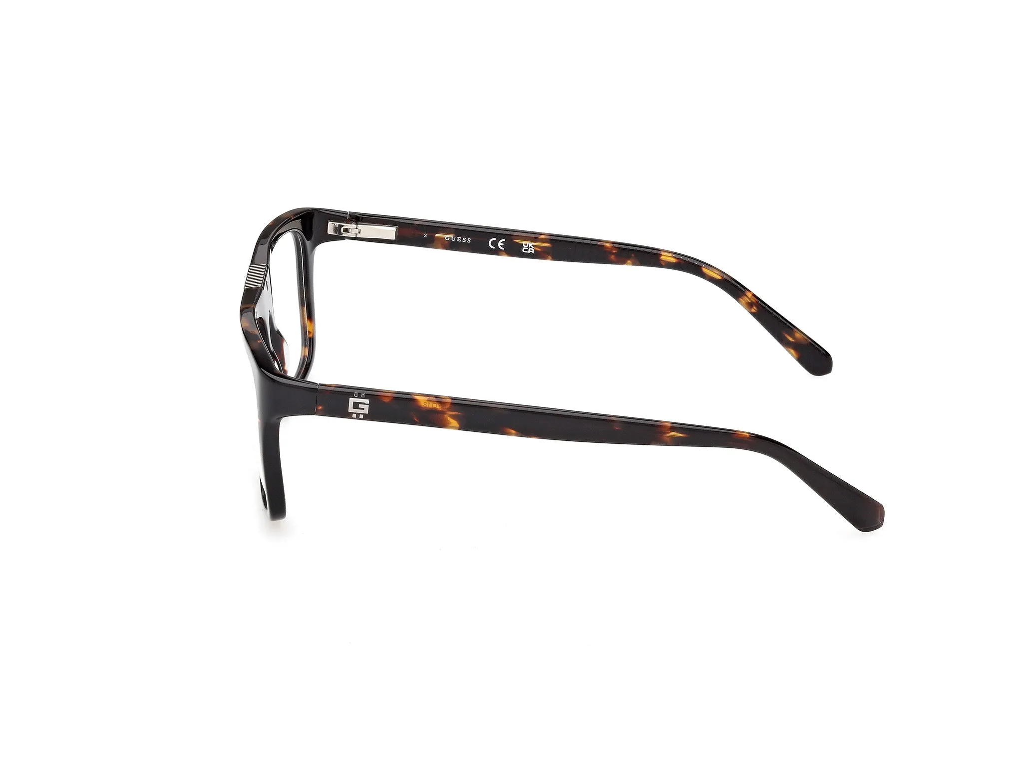 Guess GU50328 052 Montature da vista Acetato Havana Squadrata Normale - immagine 3