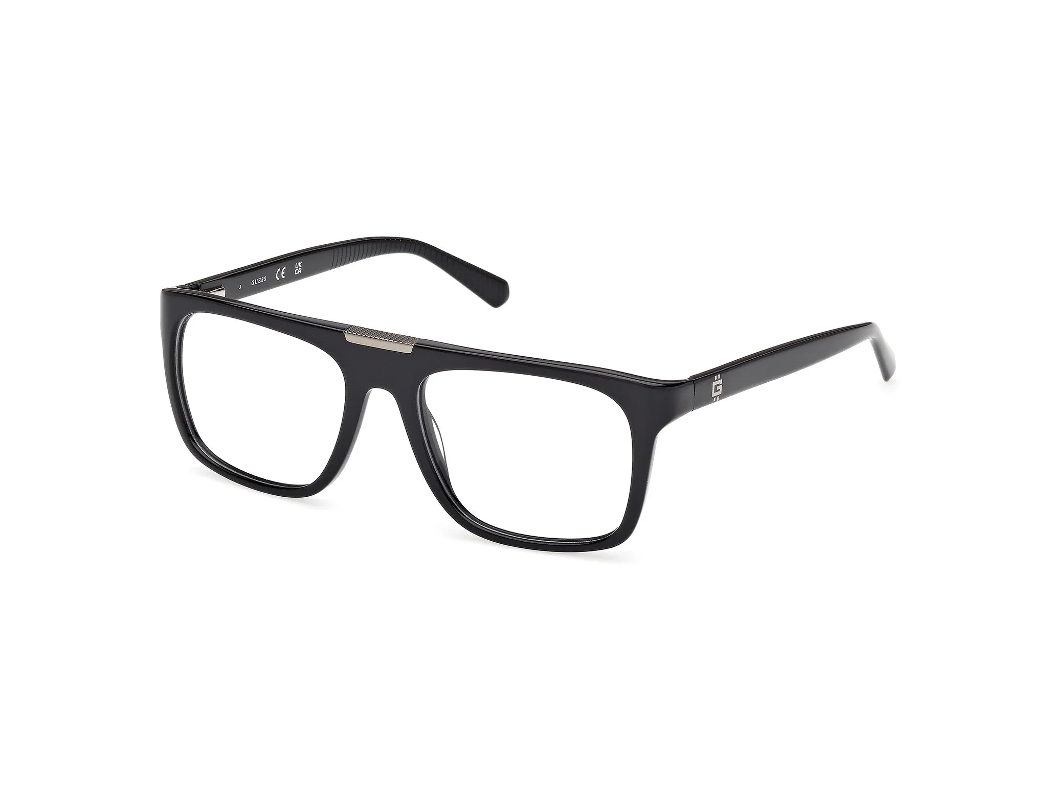 Guess GU50328 001 Montature da vista Acetato Nero Squadrata Normale - immagine 1