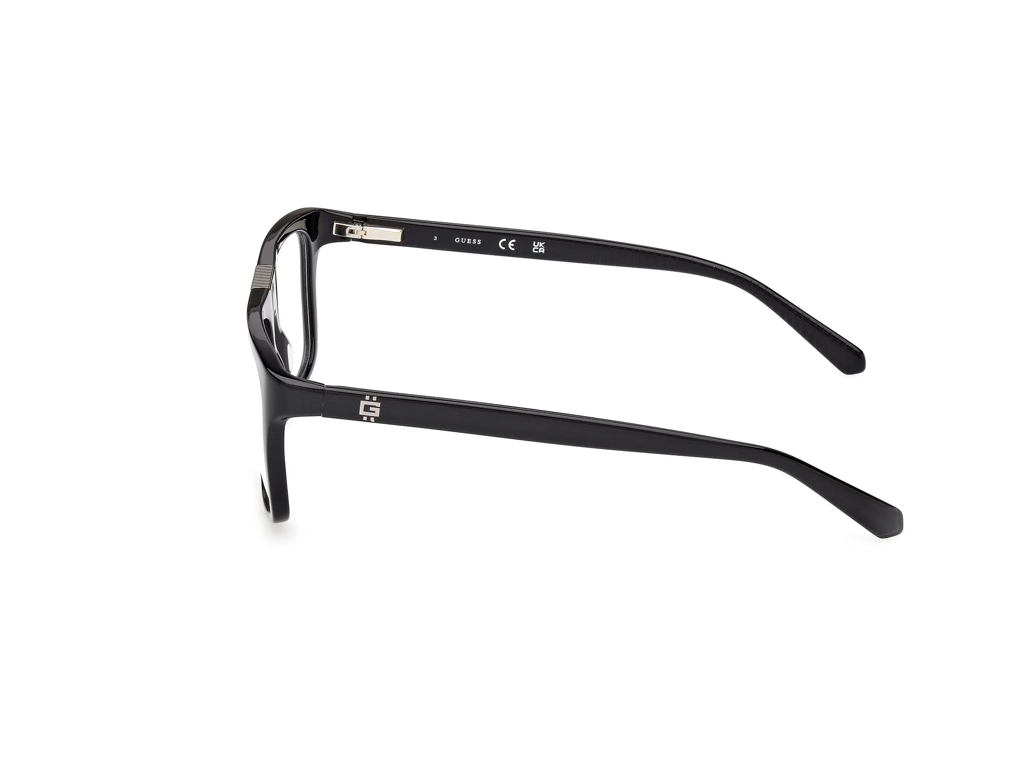 Guess GU50328 001 Montature da vista Acetato Nero Squadrata Normale - immagine 3
