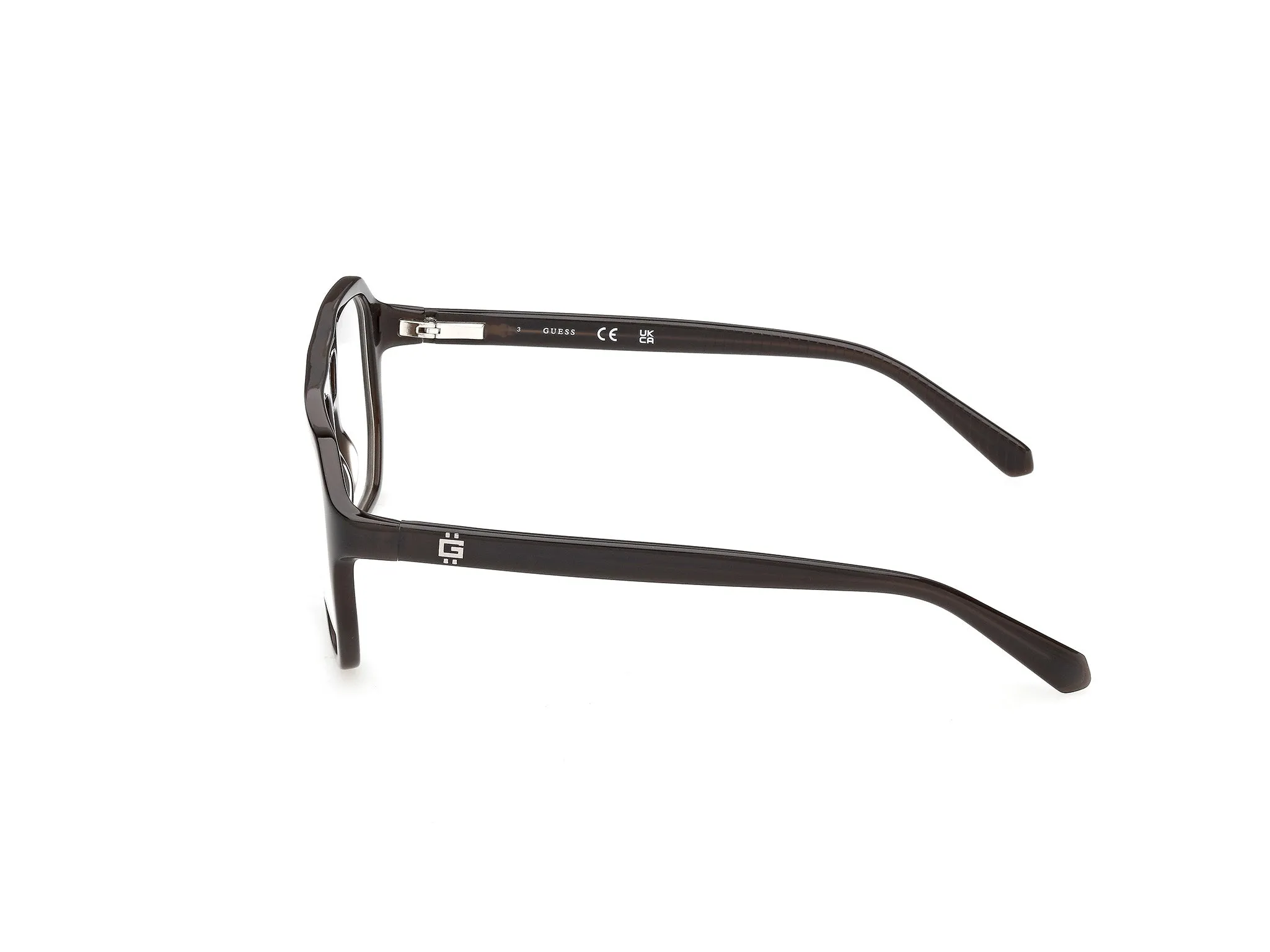 Guess GU50327 096 Montature da vista Acetato Verde Squadrata Normale - immagine 3