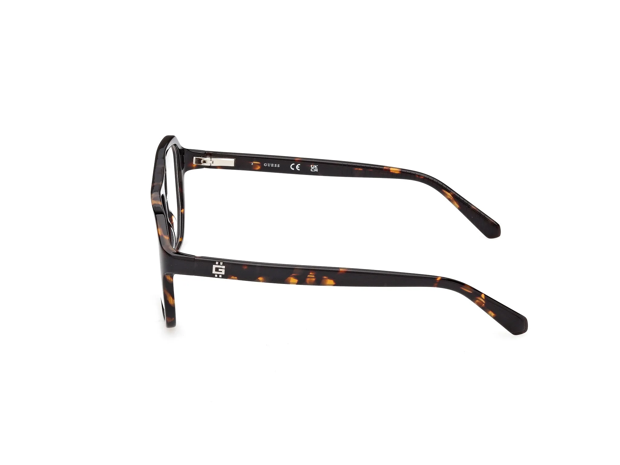 Guess GU50327 052 Montature da vista Acetato Havana Squadrata Normale - immagine 3