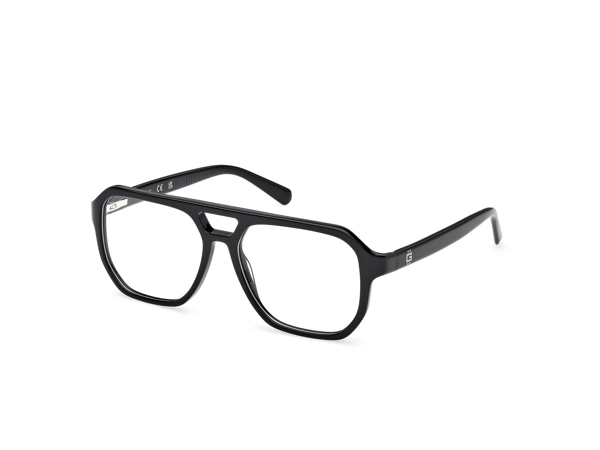 Guess GU50327 001 Montature da vista Acetato Nero Squadrata Normale - immagine 1