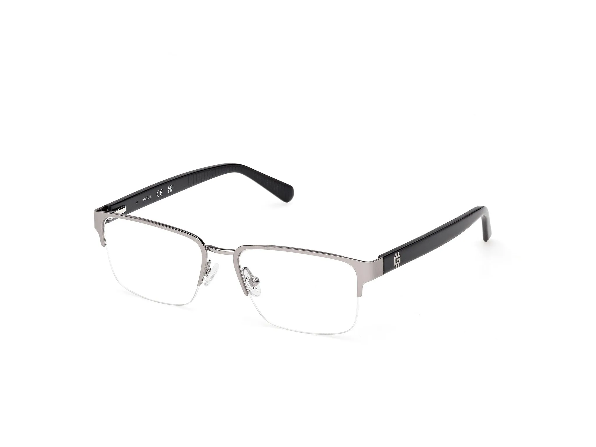 Guess GU50326 011 Montature da vista Metallo Grigio Squadrata Normale - immagine 1