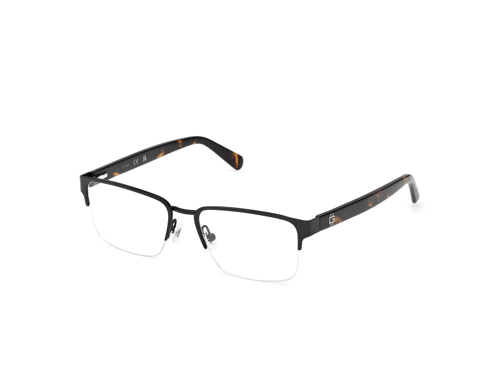Guess GU50326 002 Montature da vista Metallo Nero Squadrata Normale - immagine 1