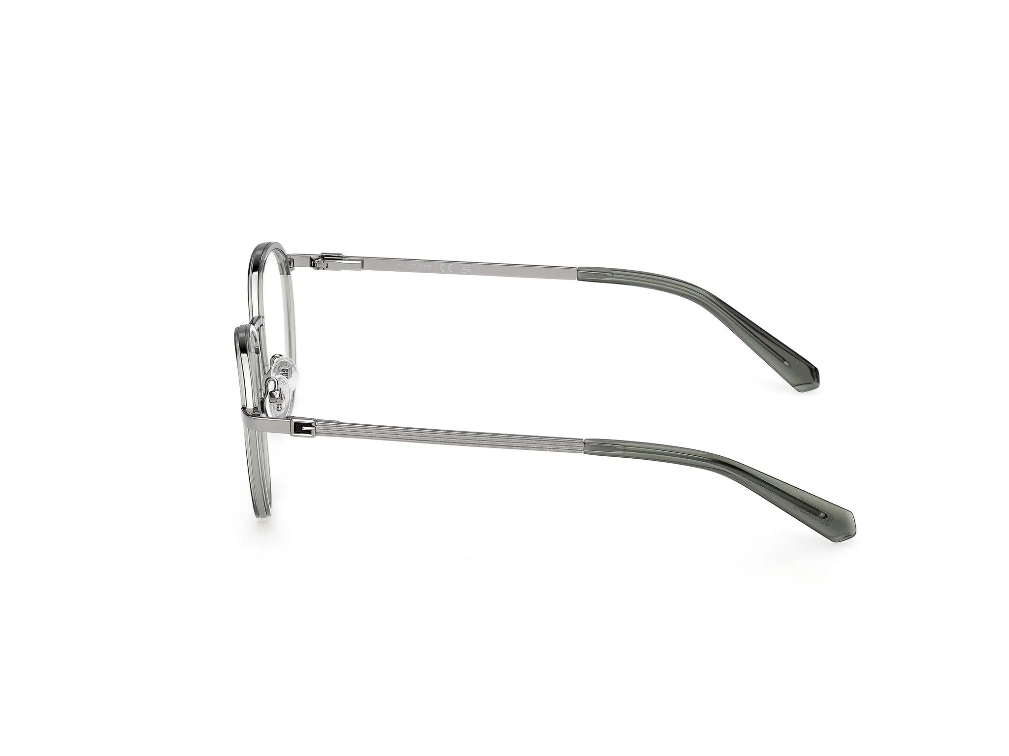 Guess GU50324 096 Montature da vista Iniettato Verde Rotonda Normale - immagine 3