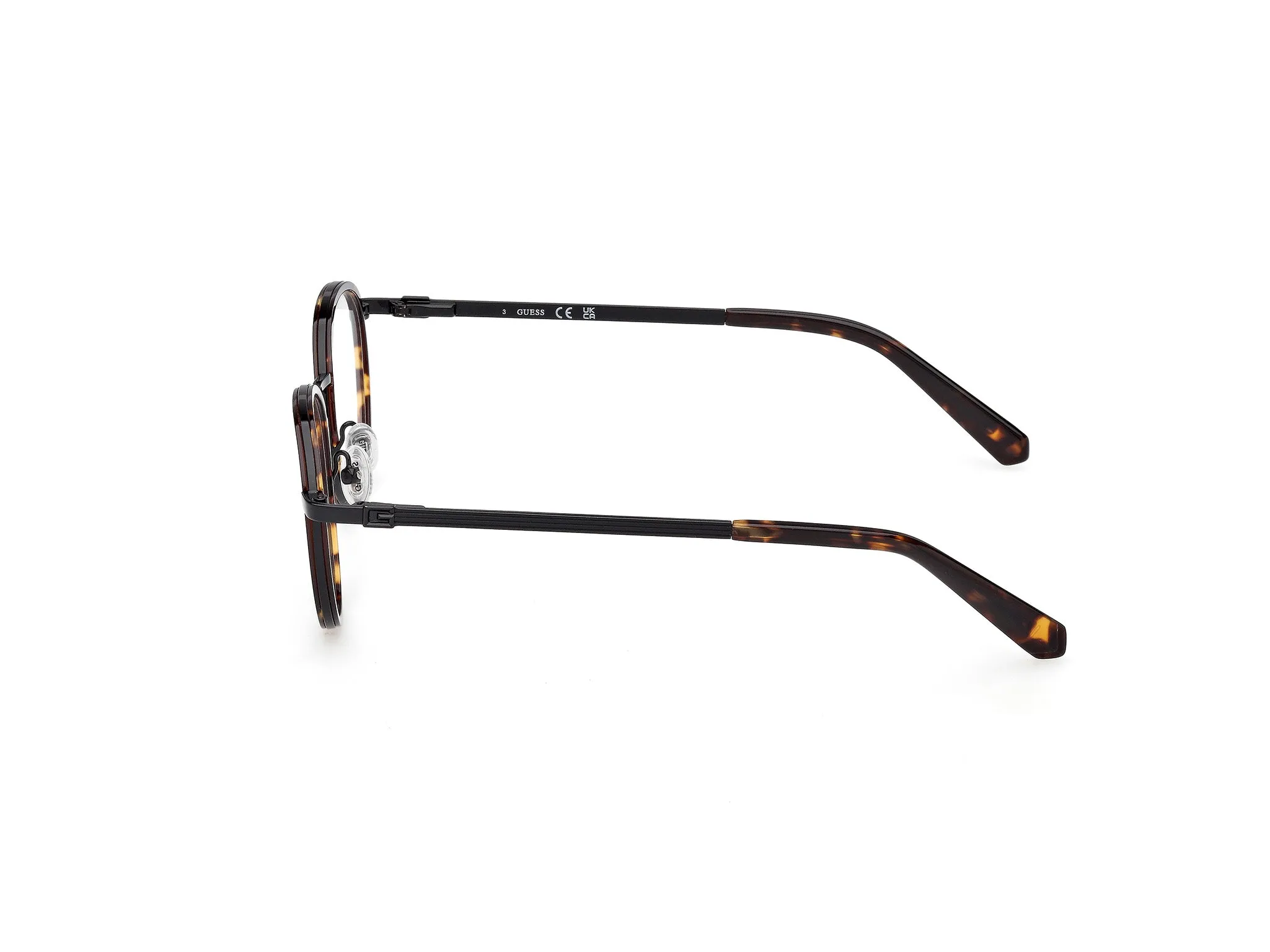 Guess GU50324 052 Montature da vista Iniettato Havana Rotonda Normale - immagine 3
