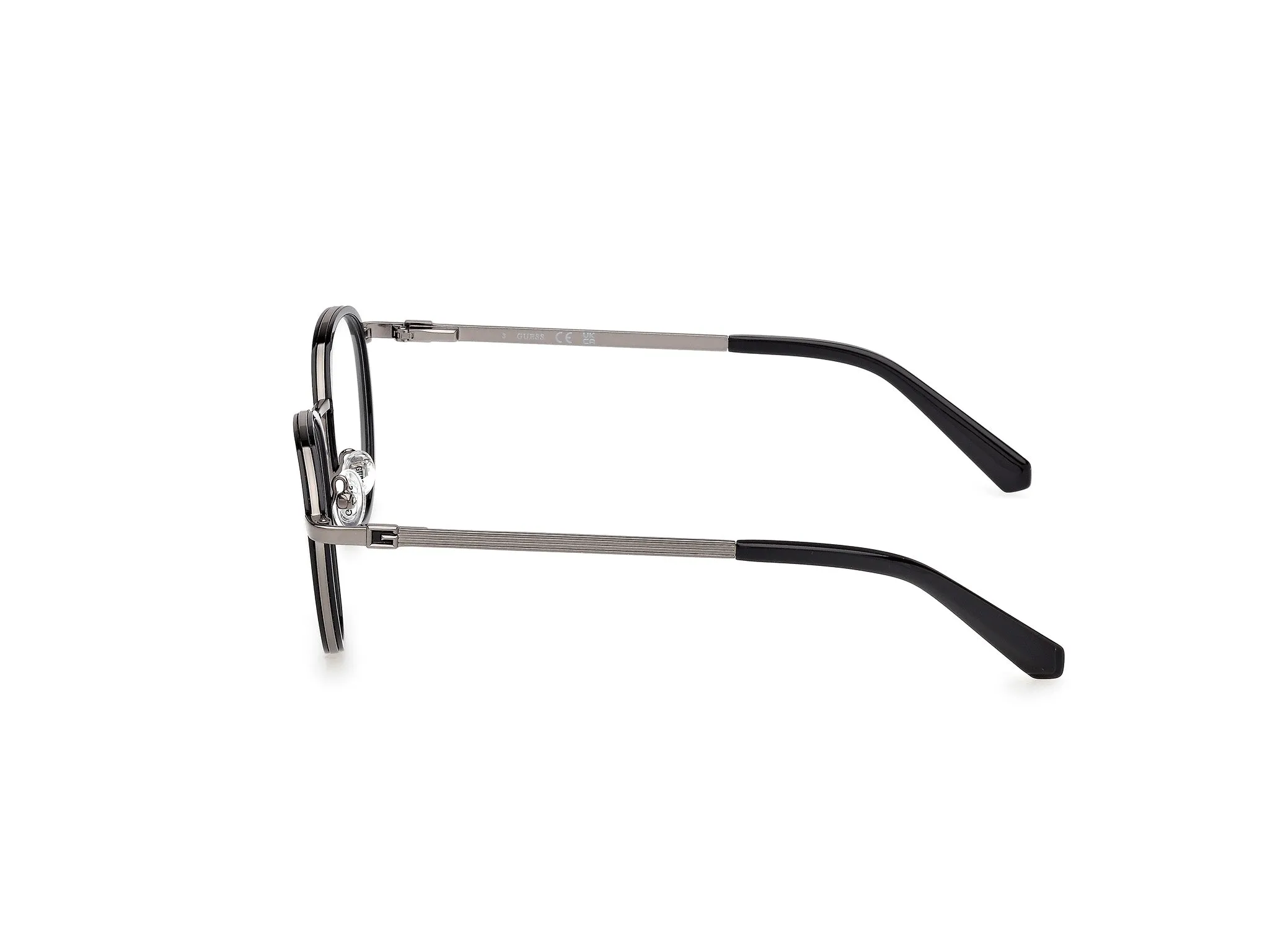 Guess GU50324 001 Montature da vista Iniettato Nero Rotonda Normale - immagine 3