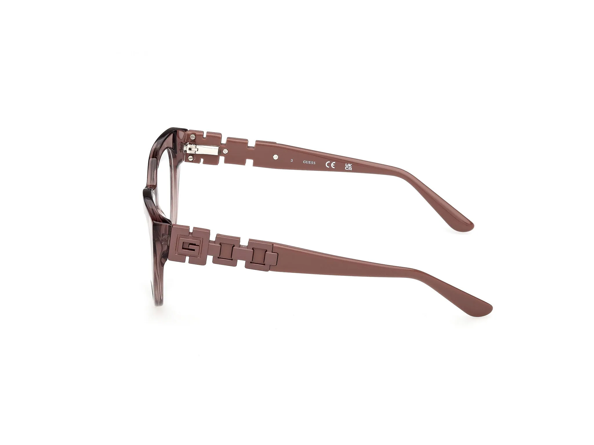 Guess GU50323 059 Montature da vista Acetato Beige Cat Eye Normale - immagine 3