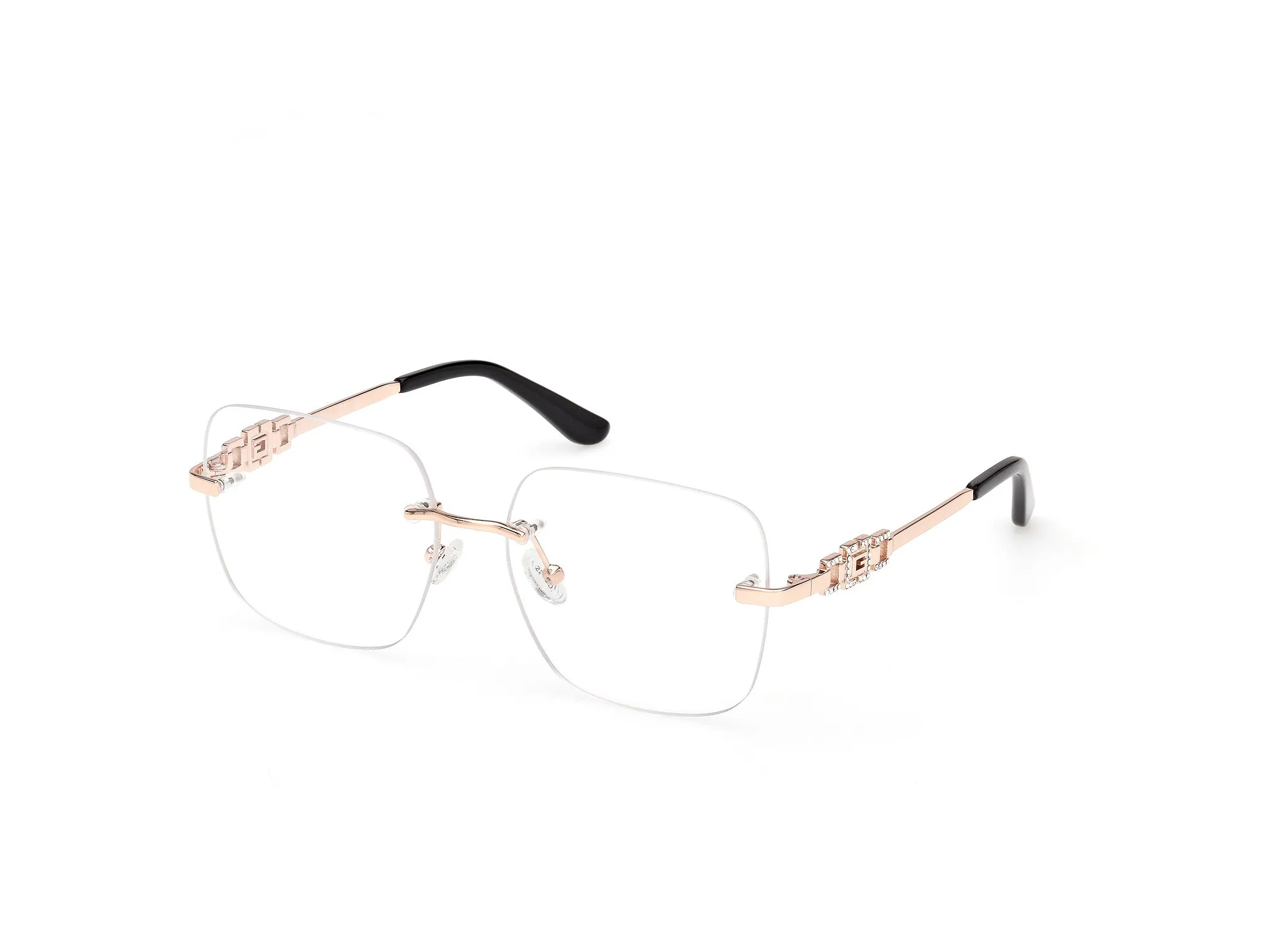 Guess GU50319 028 Montature da vista Metallo Oro Squadrata Normale - immagine 1