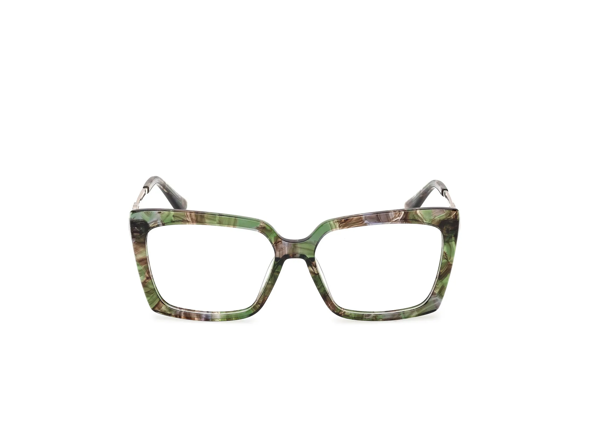 Guess GU50318 098 Montature da vista Acetato Verde Squadrata Normale - immagine 2