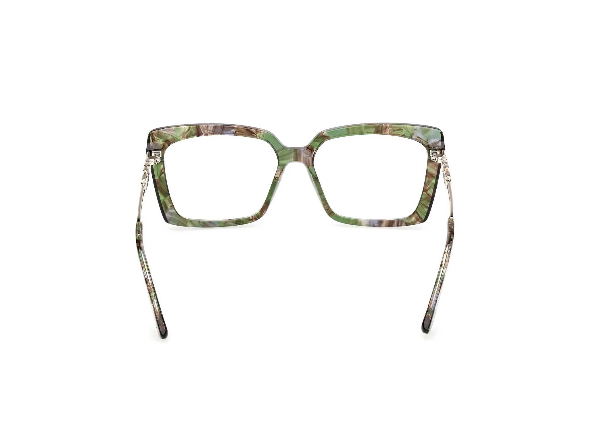 Guess GU50318 098 Montature da vista Acetato Verde Squadrata Normale - immagine 4