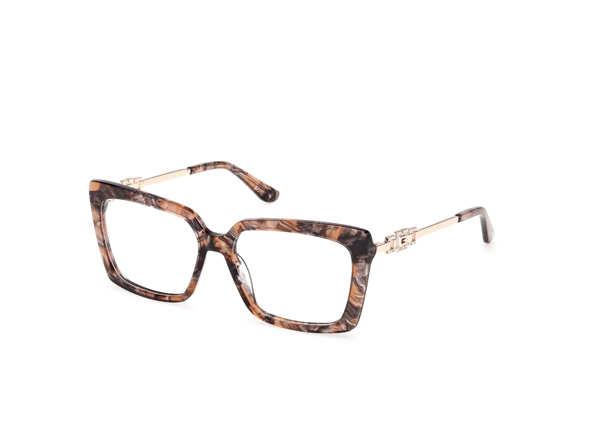 Guess GU50318 074 Montature da vista Acetato Rosa Squadrata Normale - immagine 1