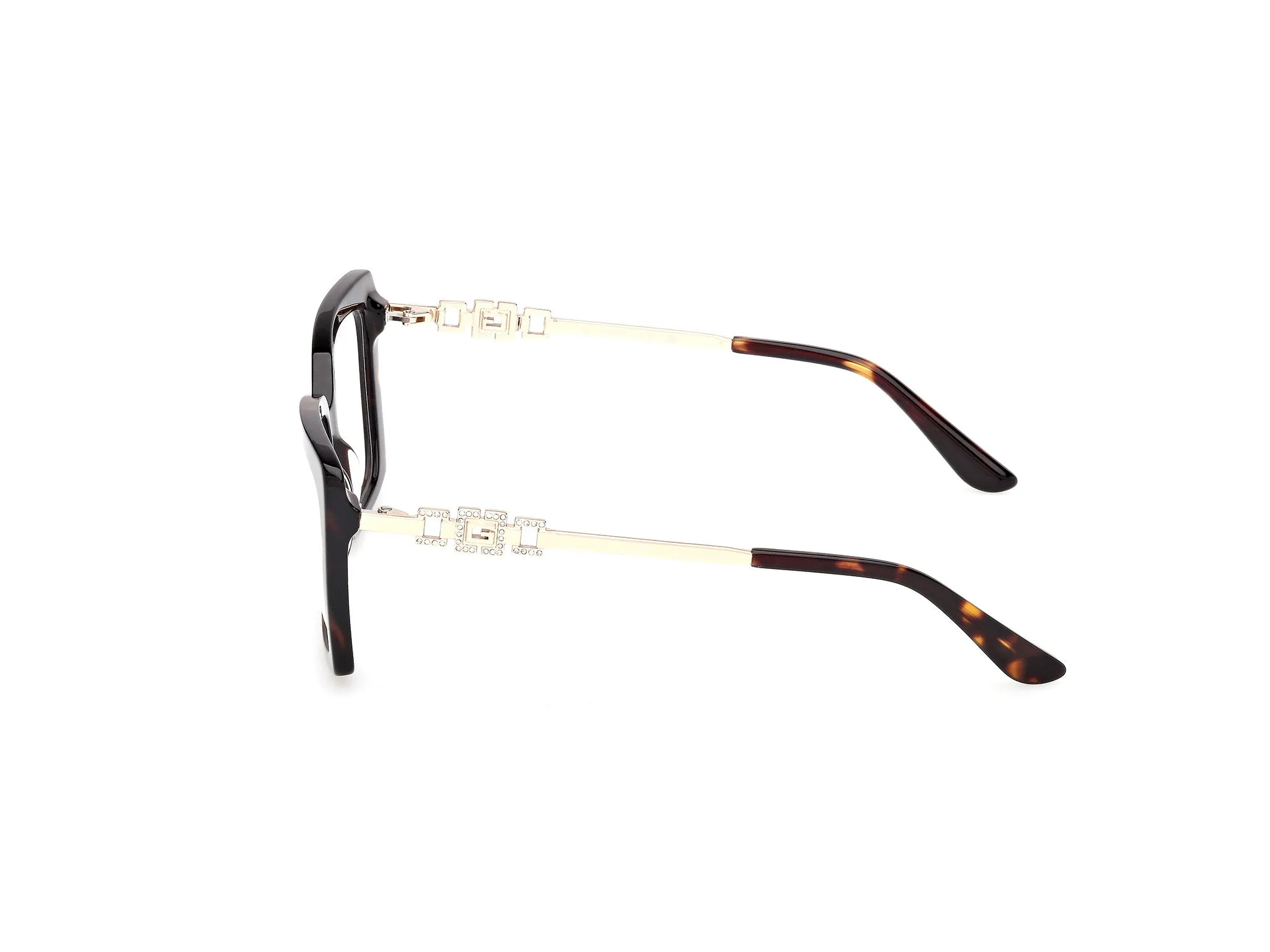 Guess GU50318 052 Montature da vista Acetato Havana Squadrata Normale - immagine 3