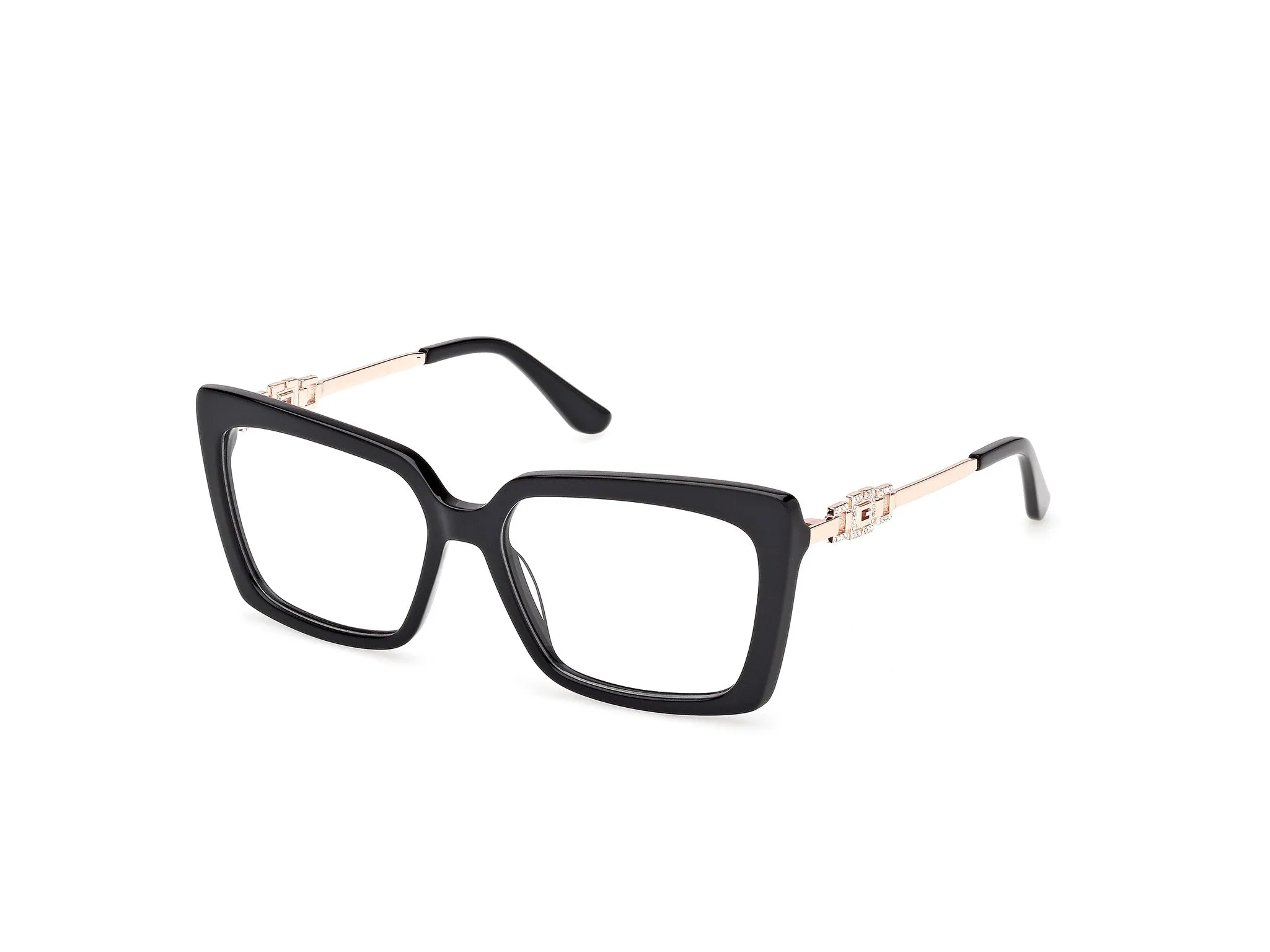 Guess GU50318 001 Montature da vista Acetato Nero Squadrata Normale - immagine 1
