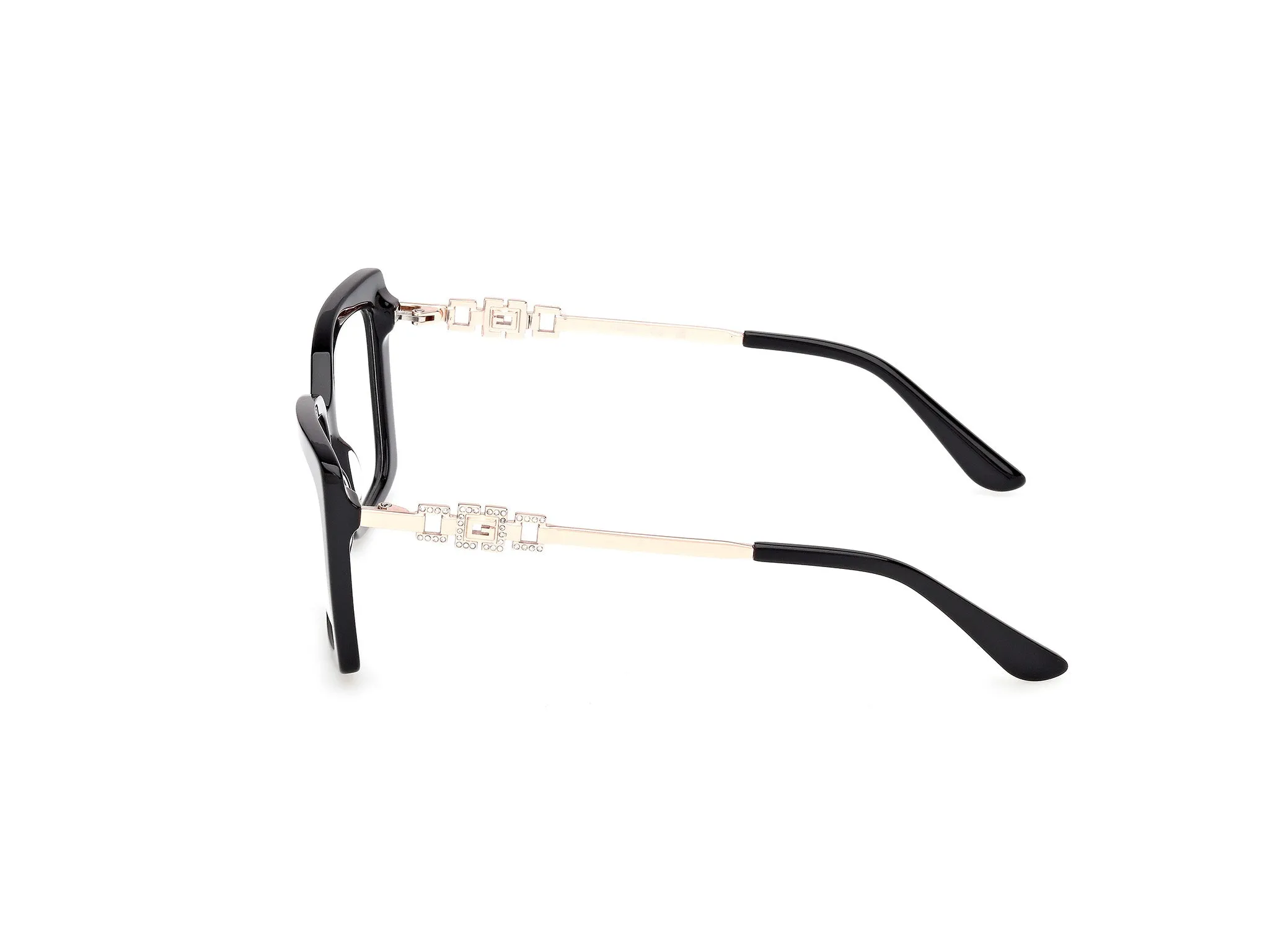 Guess GU50318 001 Montature da vista Acetato Nero Squadrata Normale - immagine 3