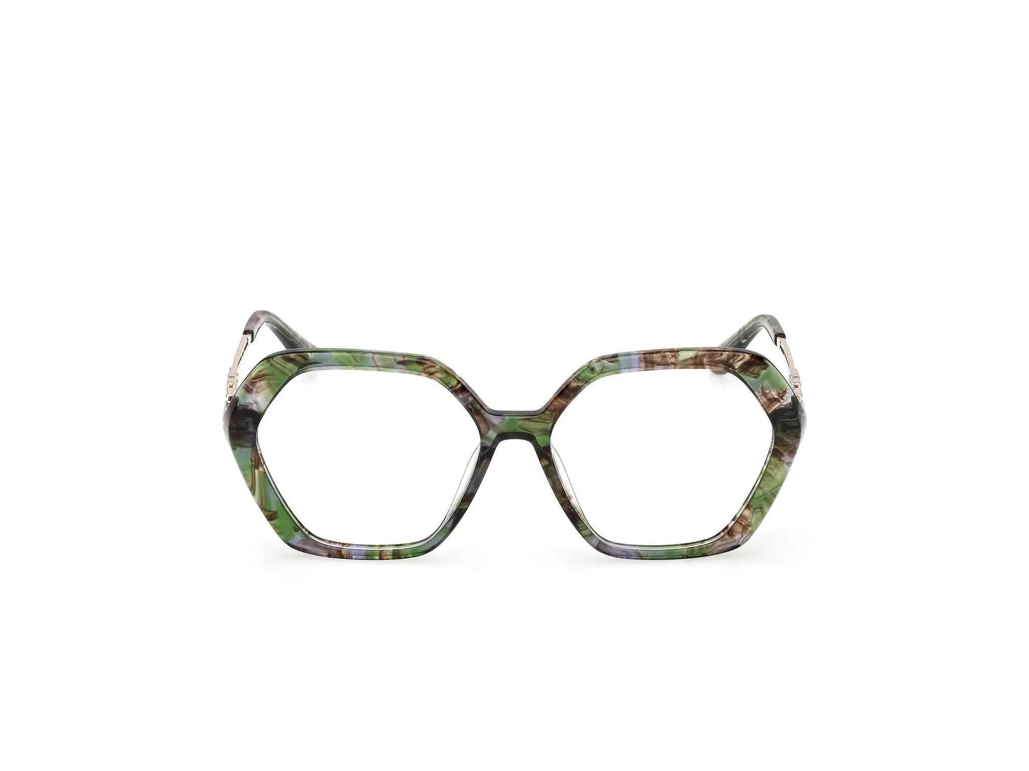 Guess GU50317 098 Montature da vista Acetato Verde Geometrica Normale - immagine 2