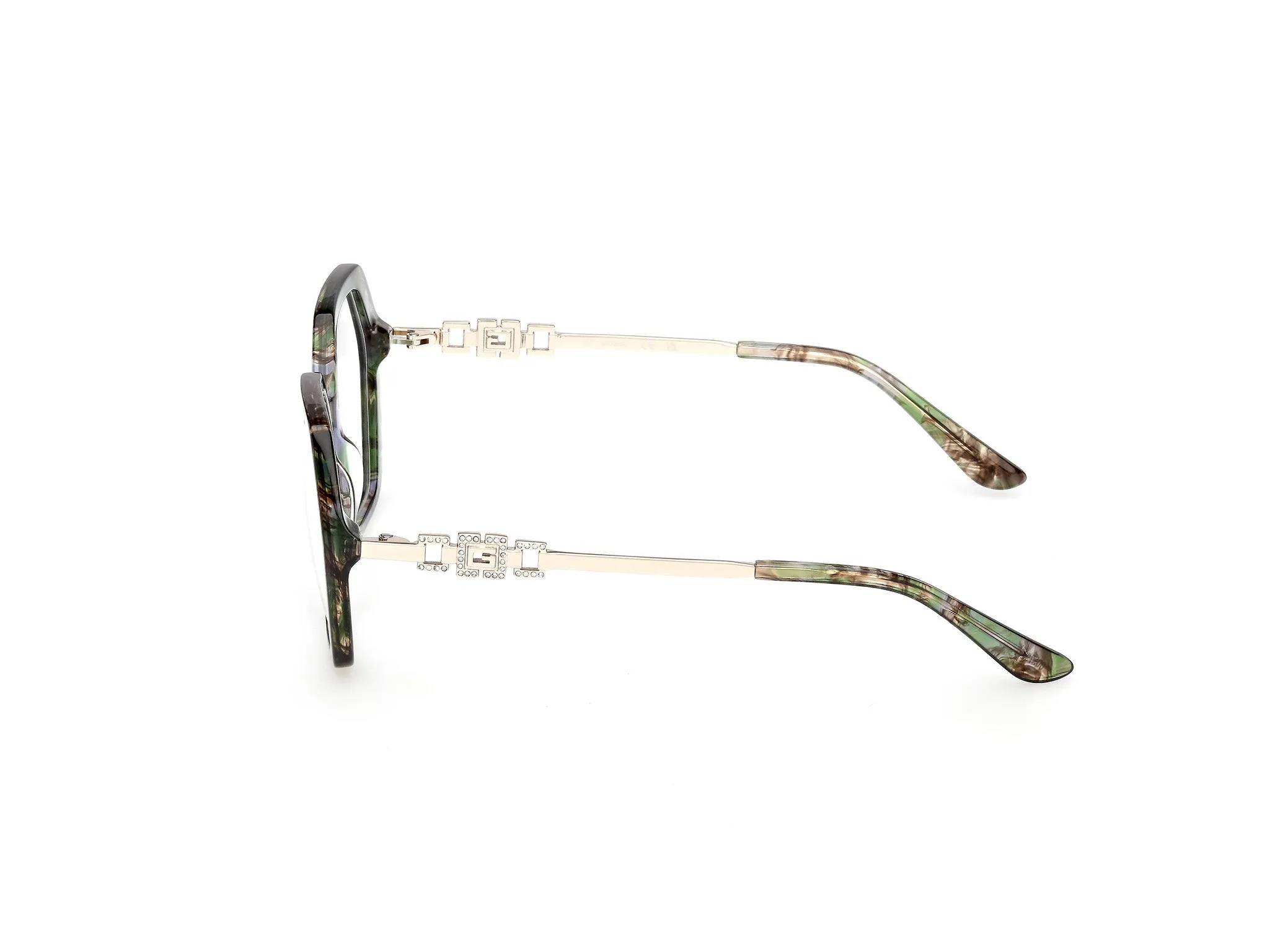 Guess GU50317 098 Montature da vista Acetato Verde Geometrica Normale - immagine 3