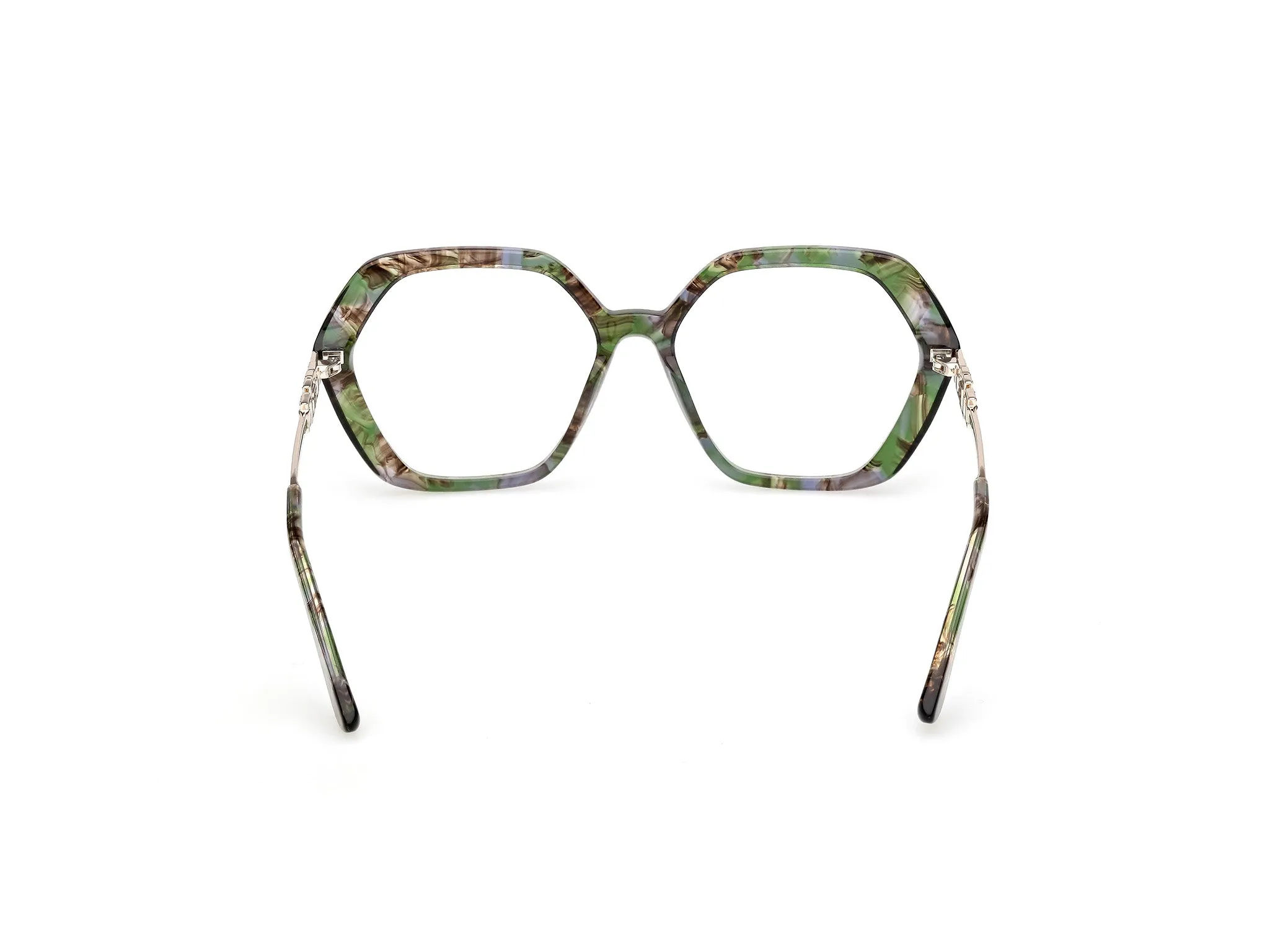 Guess GU50317 098 Montature da vista Acetato Verde Geometrica Normale - immagine 4