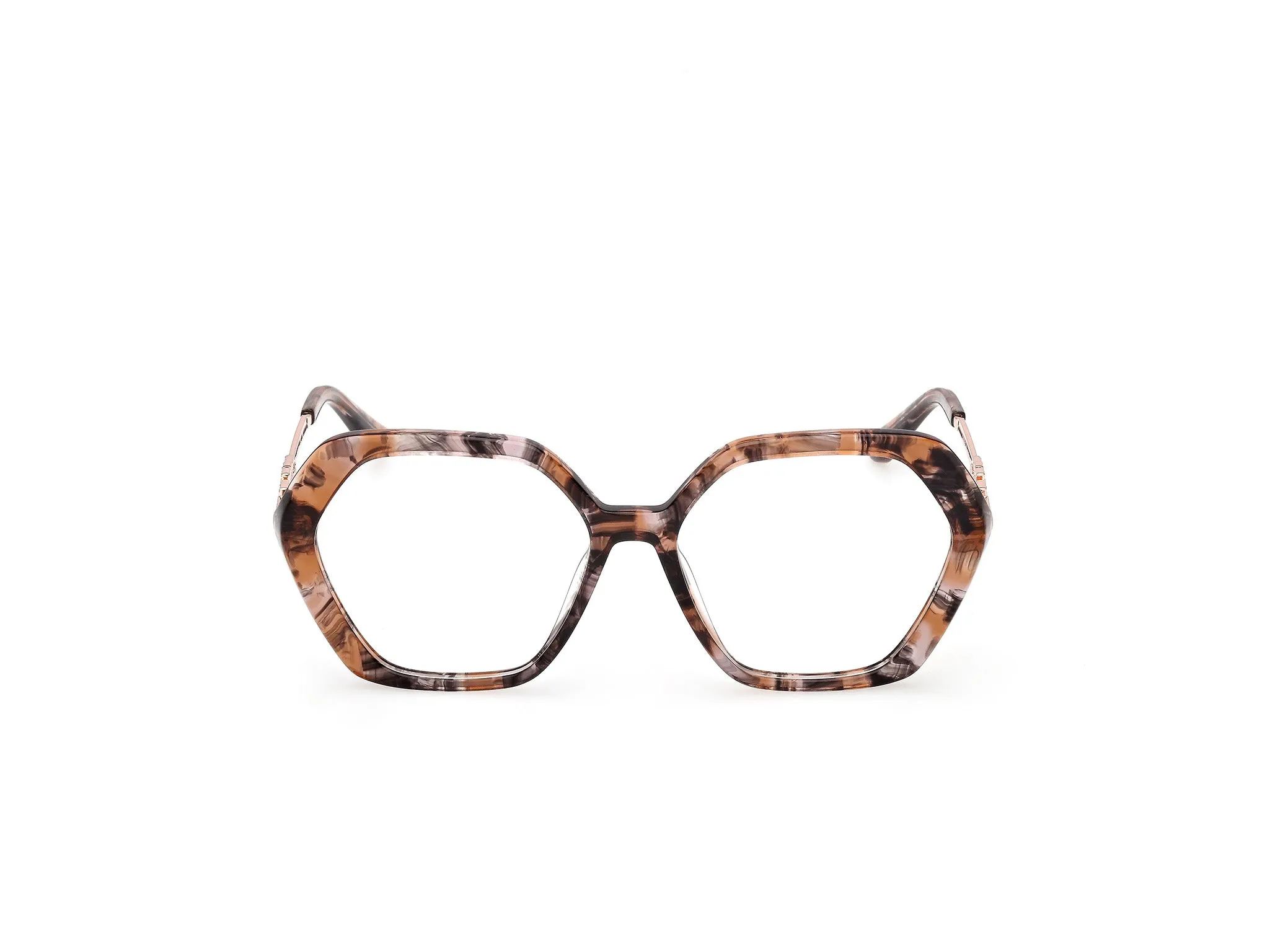 Guess GU50317 074 Montature da vista Acetato Rosa Geometrica Normale - immagine 2