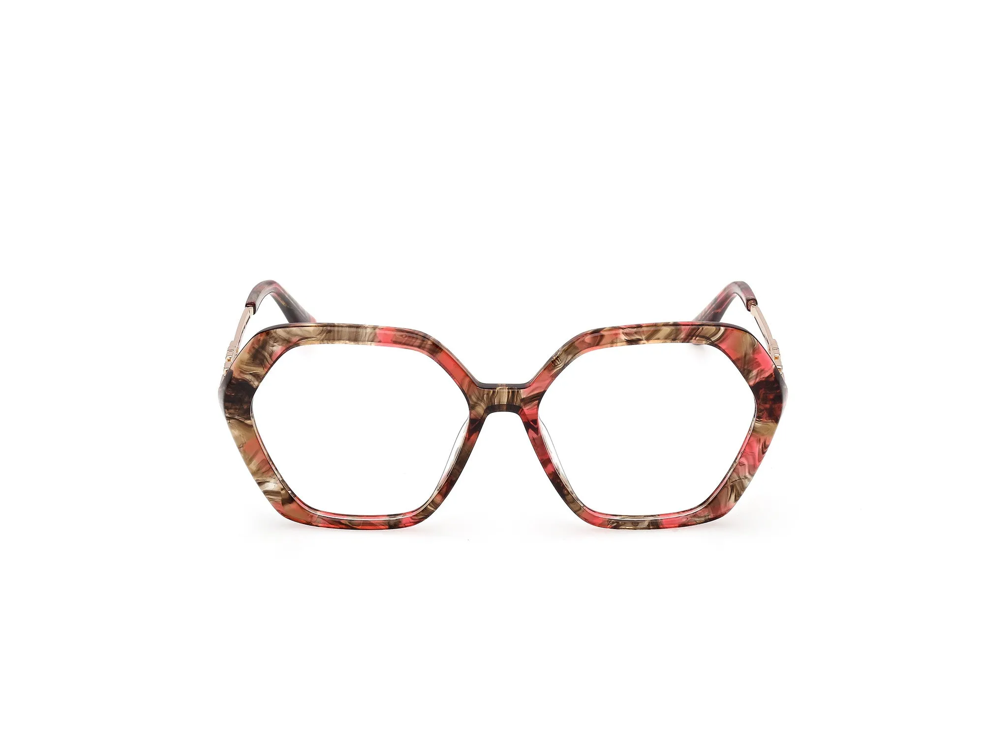 Guess GU50317 071 Montature da vista Acetato Bordeaux Geometrica Normale - immagine 2