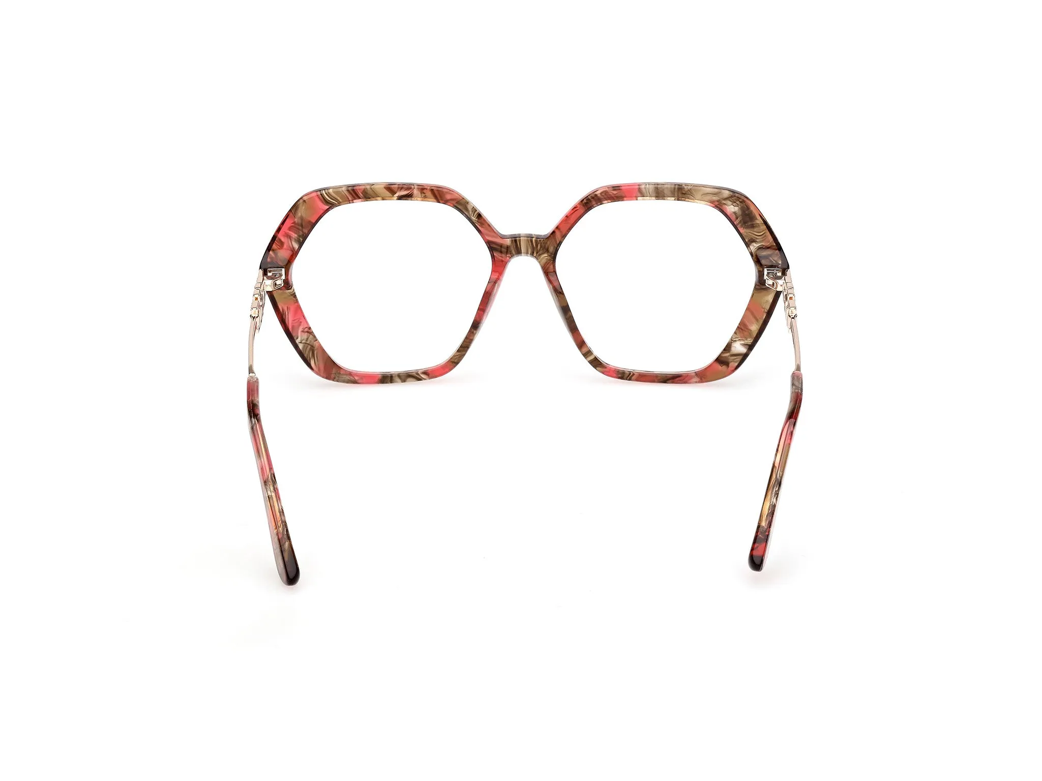 Guess GU50317 071 Montature da vista Acetato Bordeaux Geometrica Normale - immagine 4
