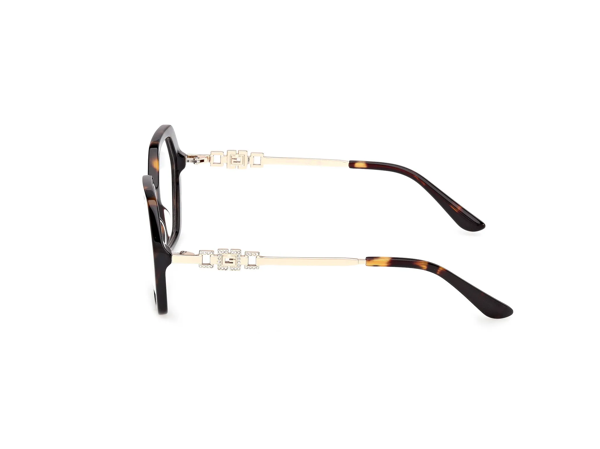 Guess GU50317 052 Montature da vista Acetato Havana Geometrica Normale - immagine 3